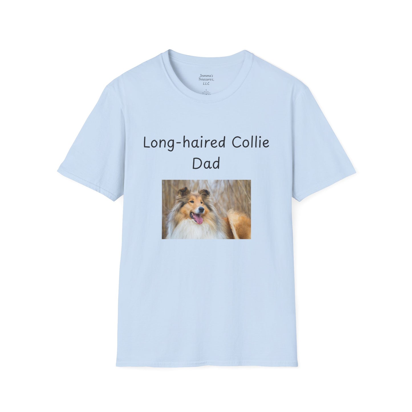 Unisex T-Shirt - "Langhaar Collie Papa" - Hundebesitzer T-Shirt