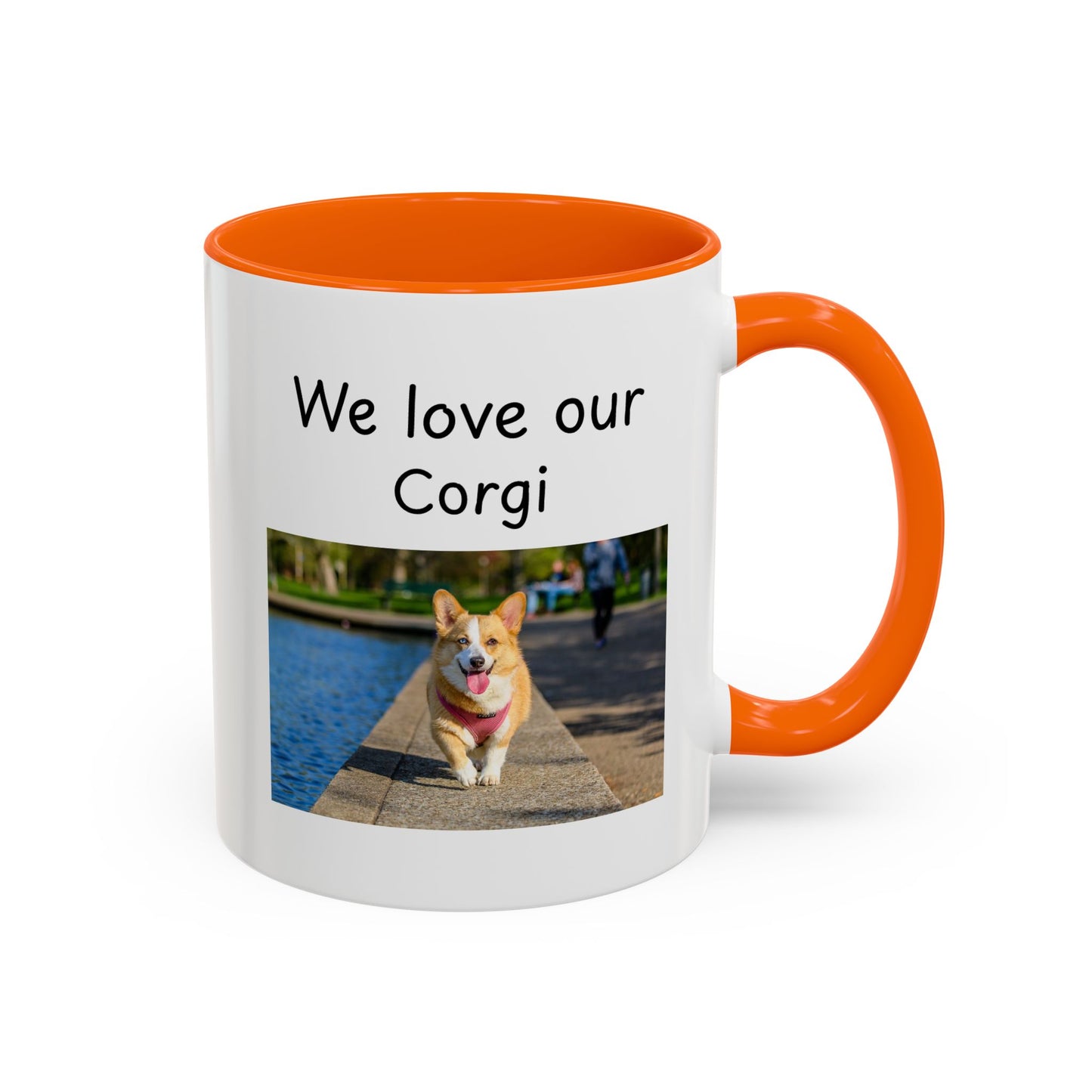 Ceramic Mug - "We Love Our Corgi"