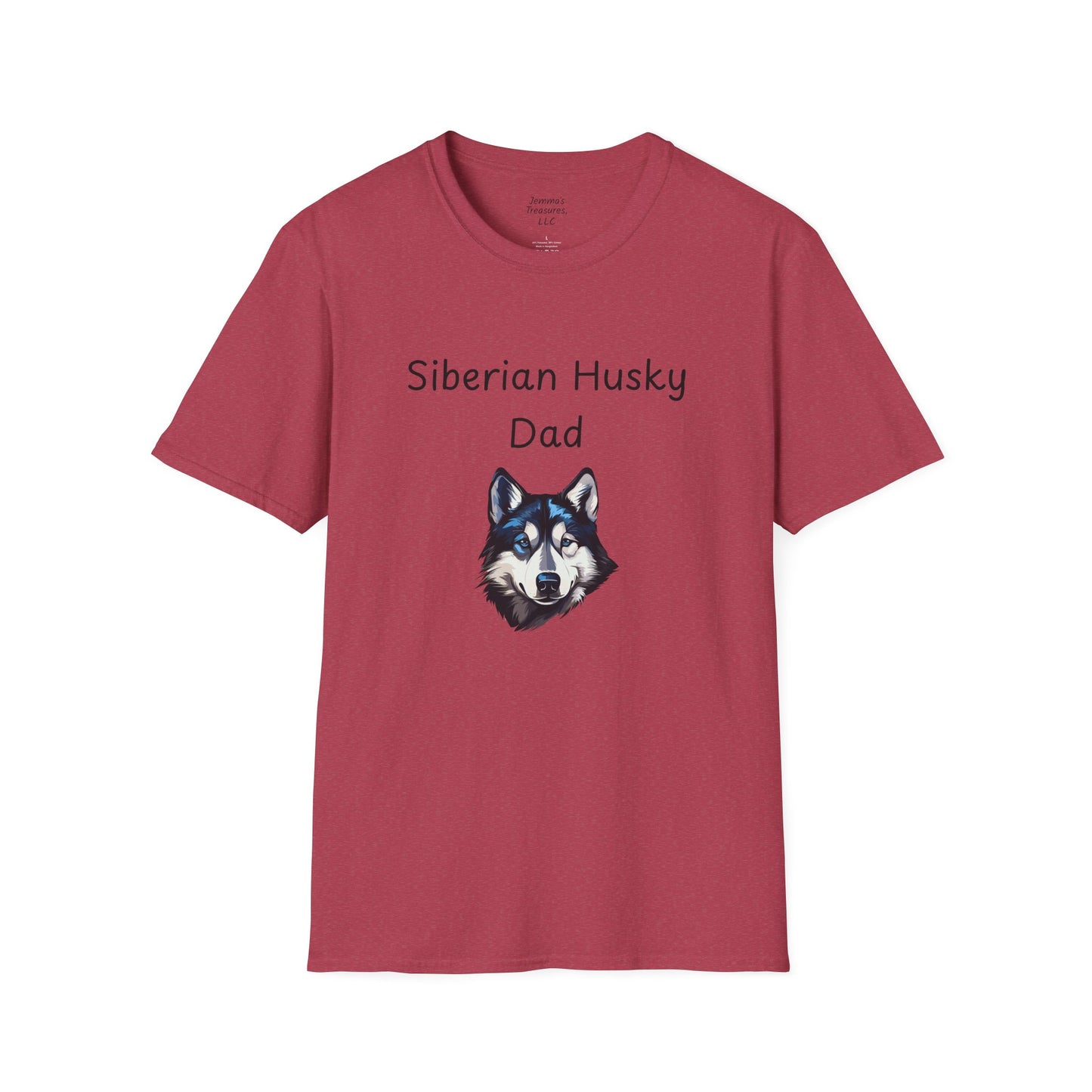 Unisex T-Shirt - "Siberian Husky Dad" - Hundebesitzer T-Shirt