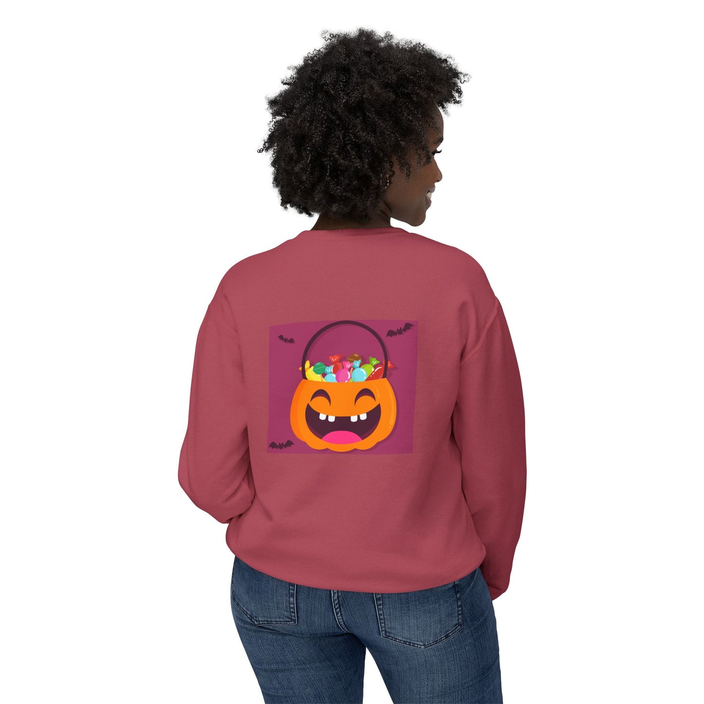 Halloween Lightweight Sweatshirt - Candy Lover Design