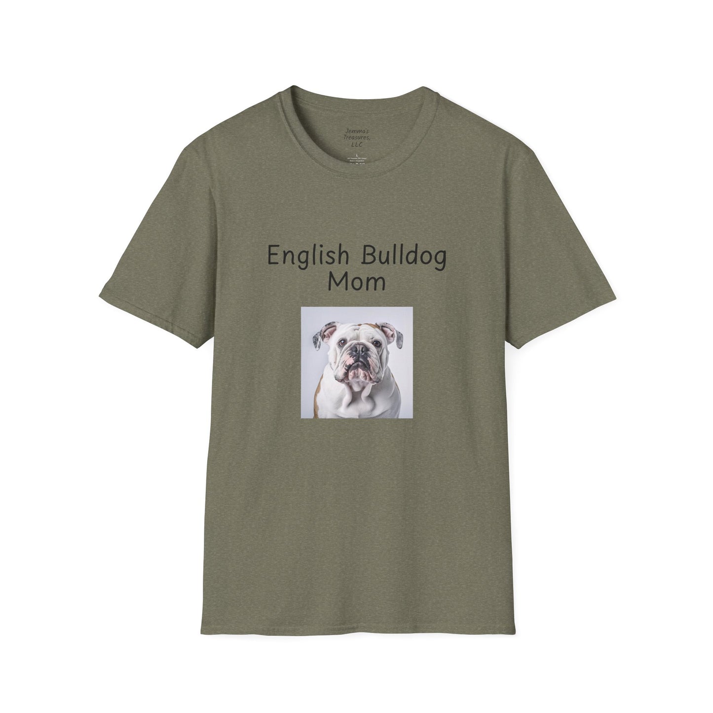 Unisex T-Shirt - "English Bulldog Mom" - Dog Owner Tee