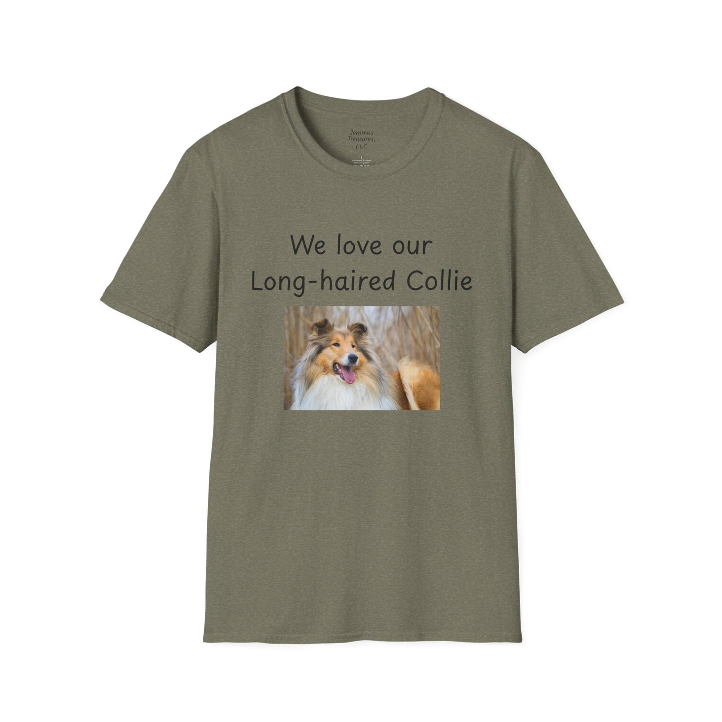 Unisex T-Shirt - "We Love Our Long-Haired Collie" - Dog Owner Tee