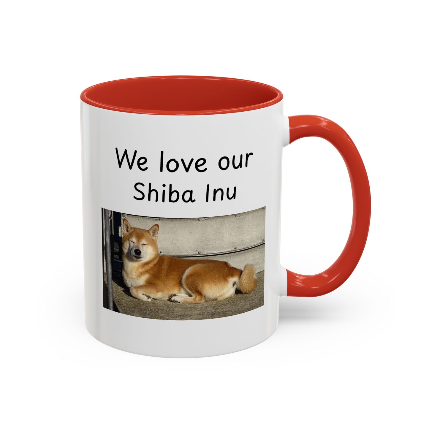Ceramic Mug - "We Love Our Shiba Inu"