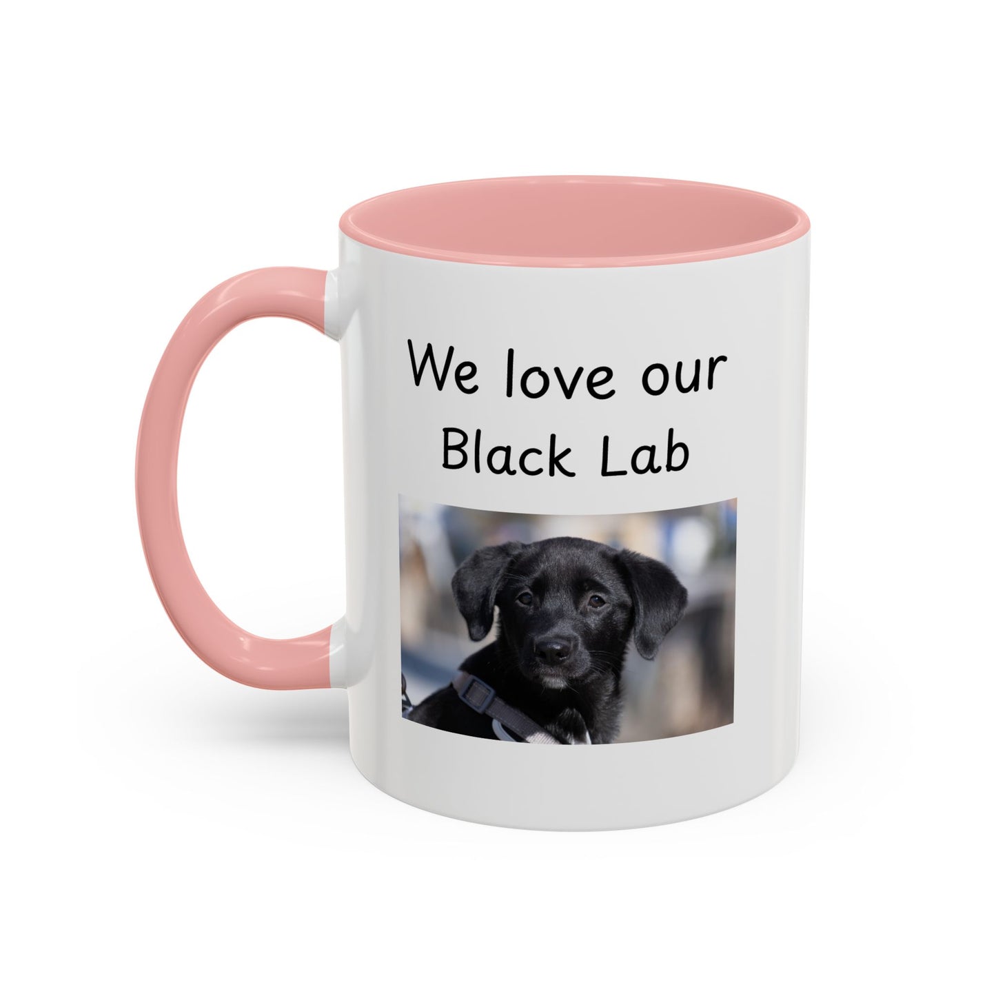 Keramiekbeker - "Ons is mal oor ons swart labrador"