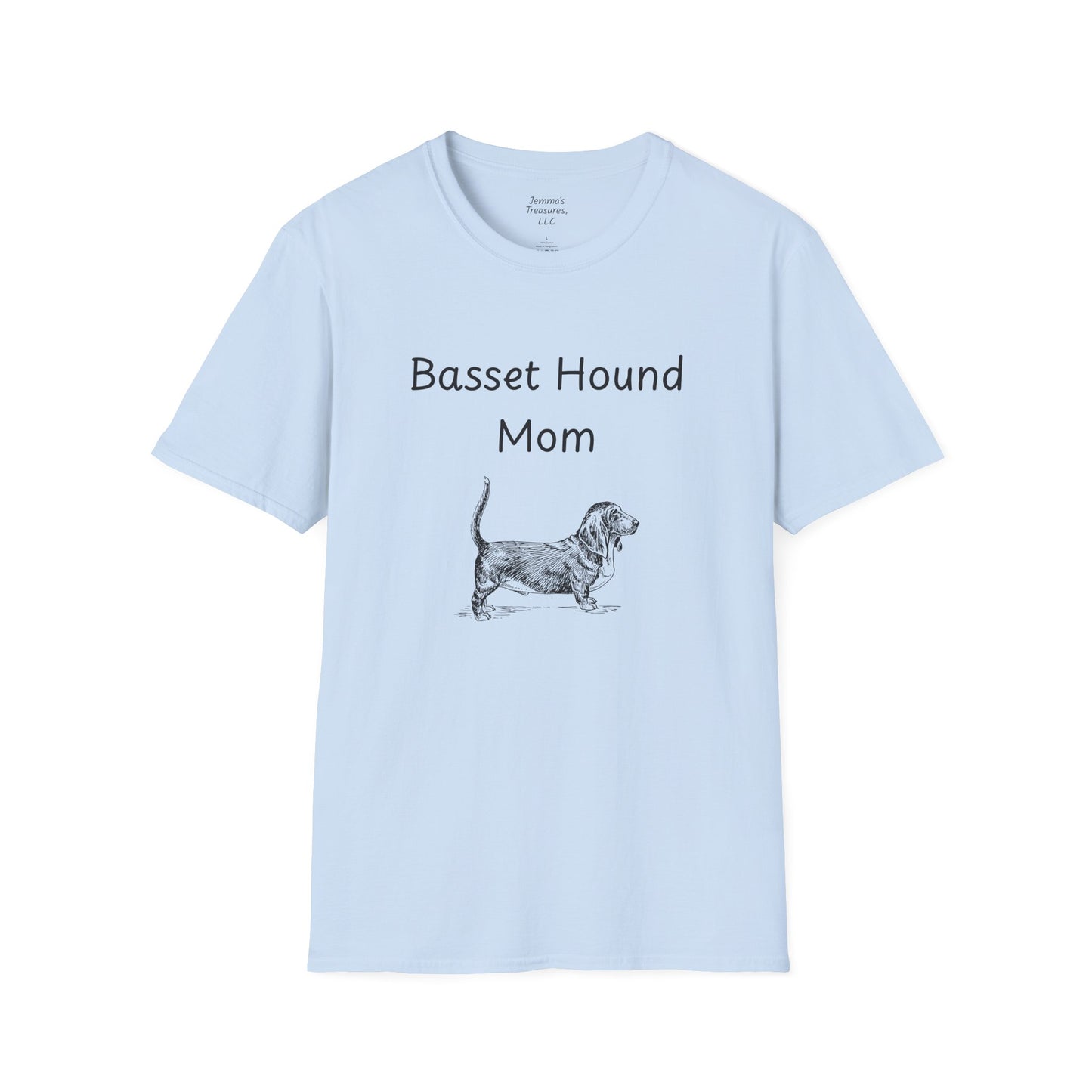 Unisex T-Shirt - "Basset Hound Mom" - Dog Owner Tee