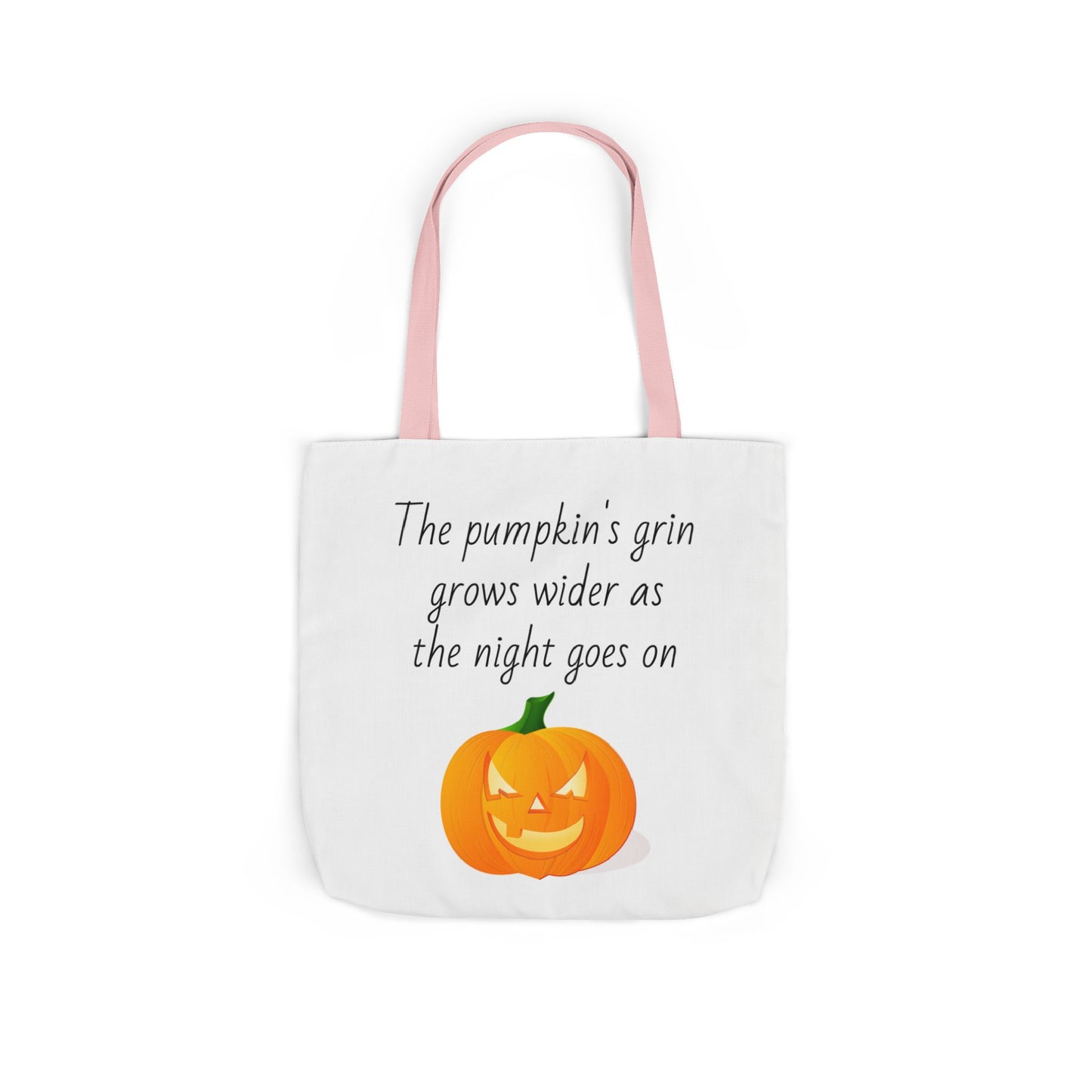 Canvas Tote Bag - Pumpkin Grin Halloween Design