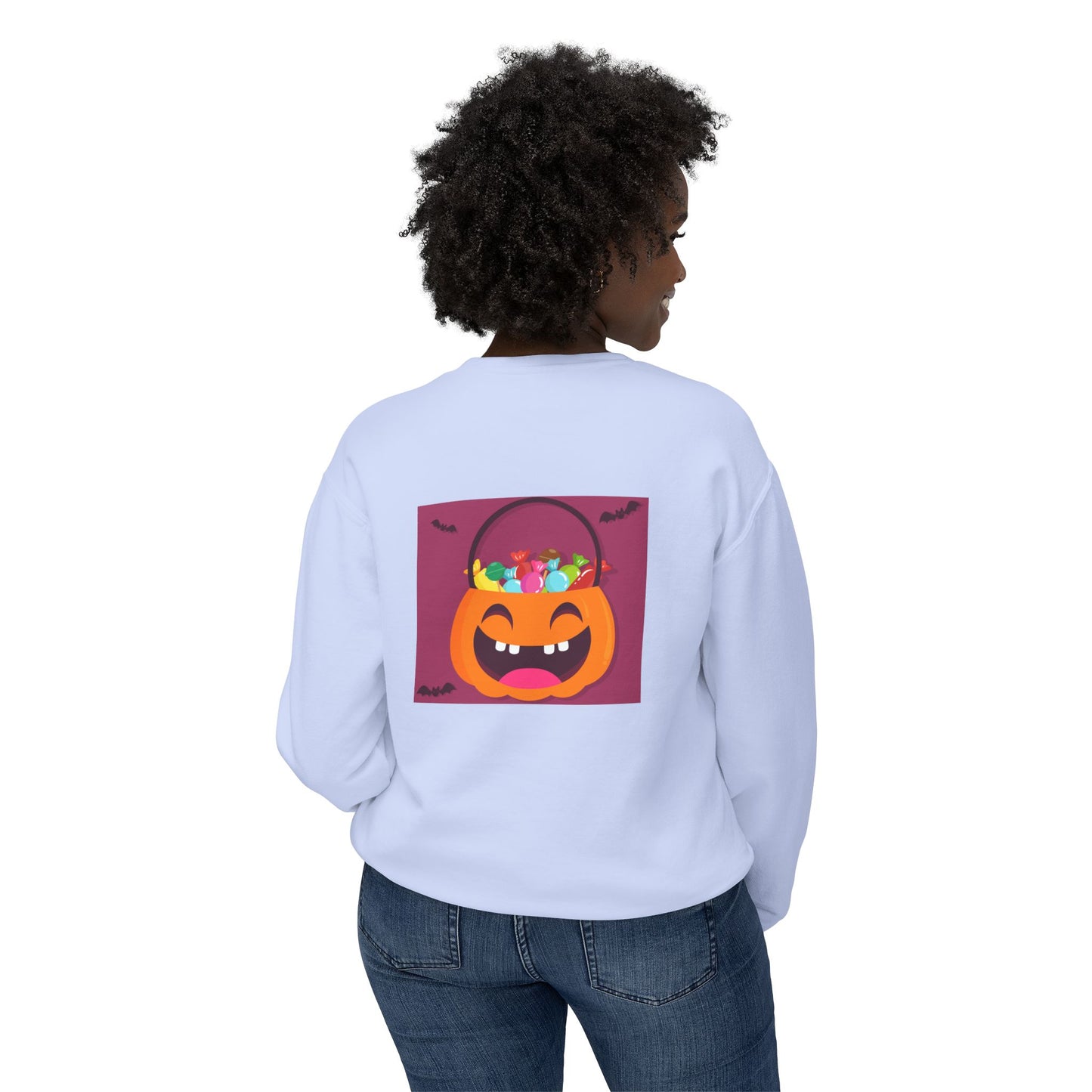 Halloween Lightweight Sweatshirt - Candy Lover Design