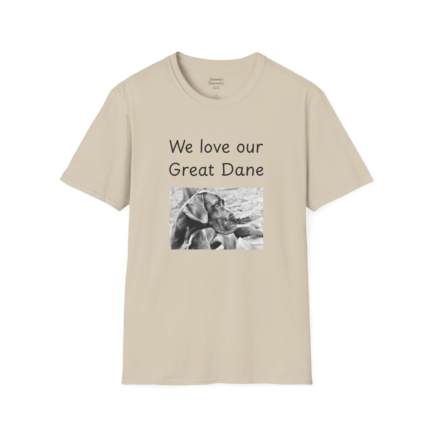 Unisex T-Shirt - "Wir lieben unsere Deutsche Dogge" - Hundebesitzer T-Shirt