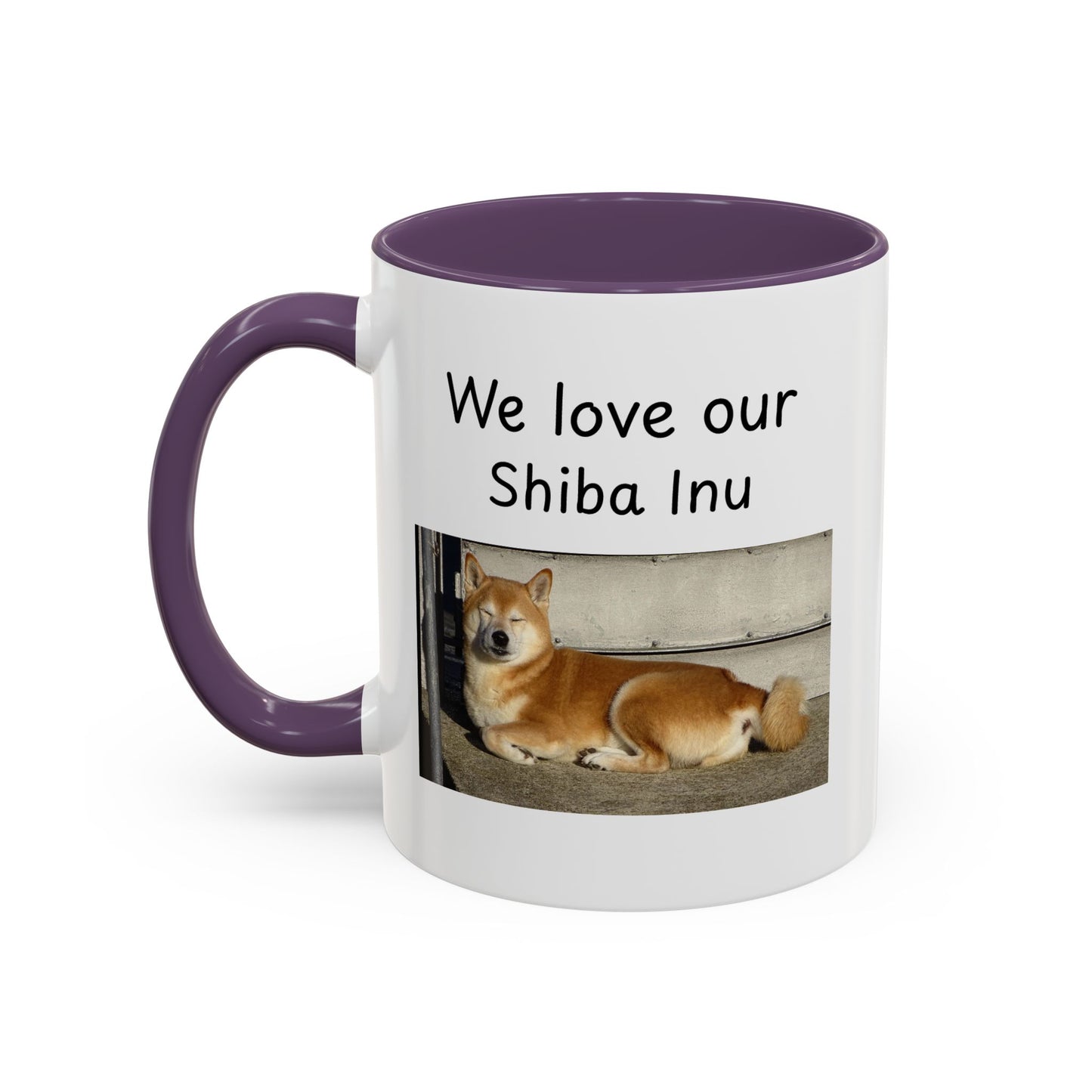 Ceramic Mug - "We Love Our Shiba Inu"