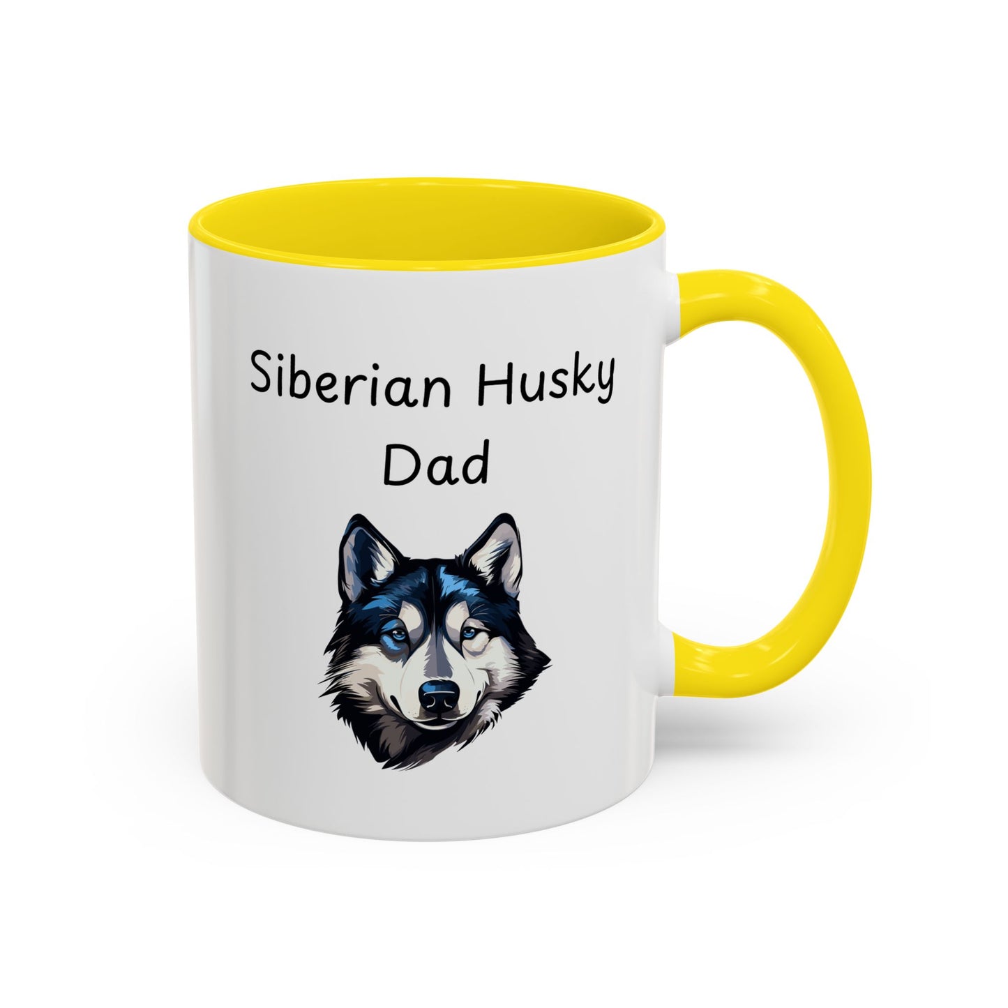 Ceramic Mug - "Siberian Husky Dad"