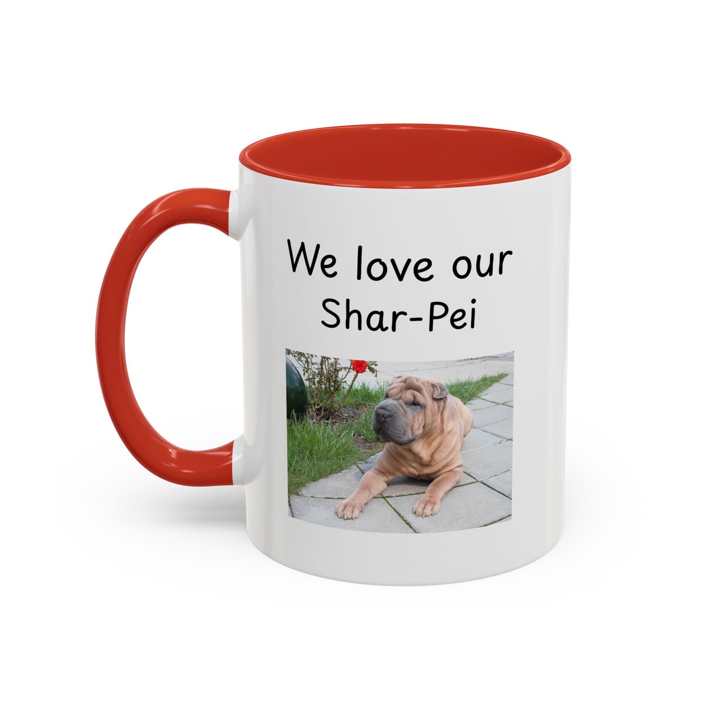 Keramiekbeker - "Ons is mal oor ons Shar-Pei"