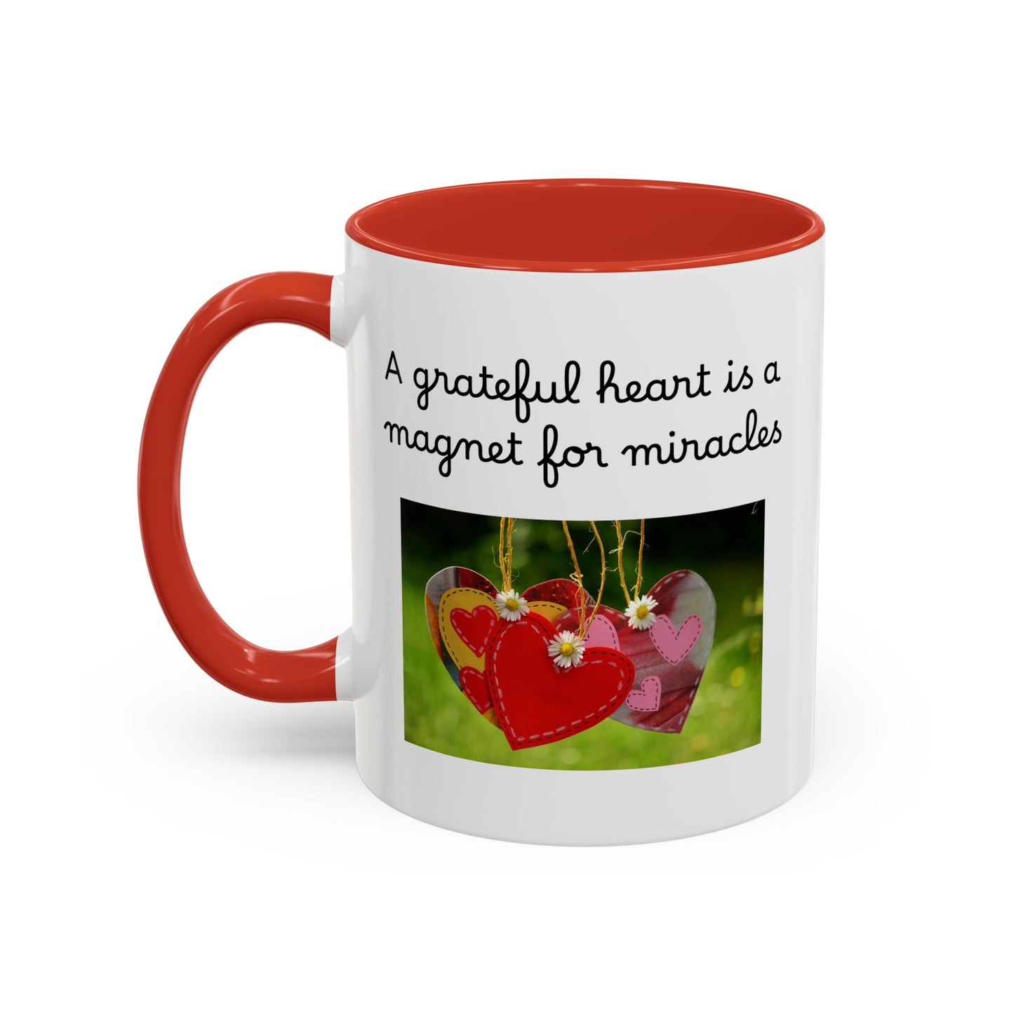 Ceramic Mug - "A Grateful Heart Is A Magnet For Miracles"