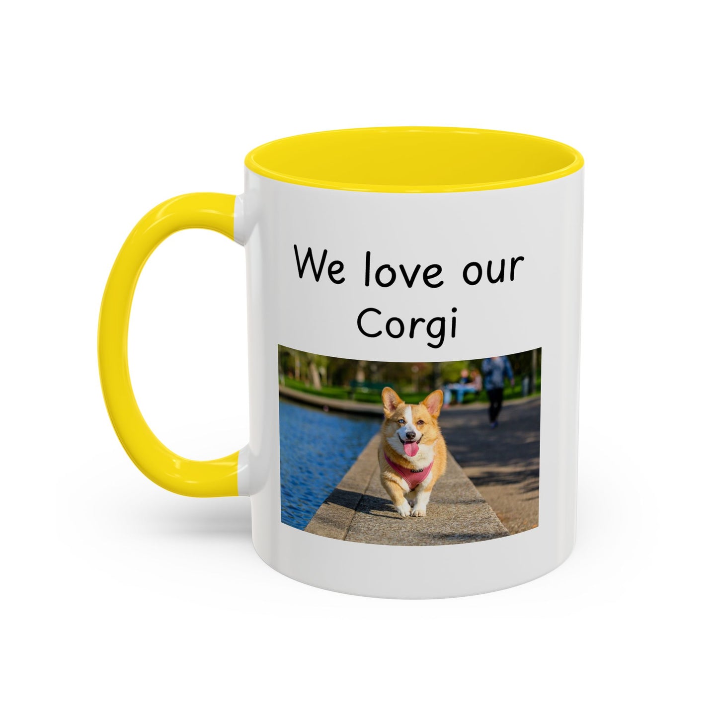 Ceramic Mug - "We Love Our Corgi"