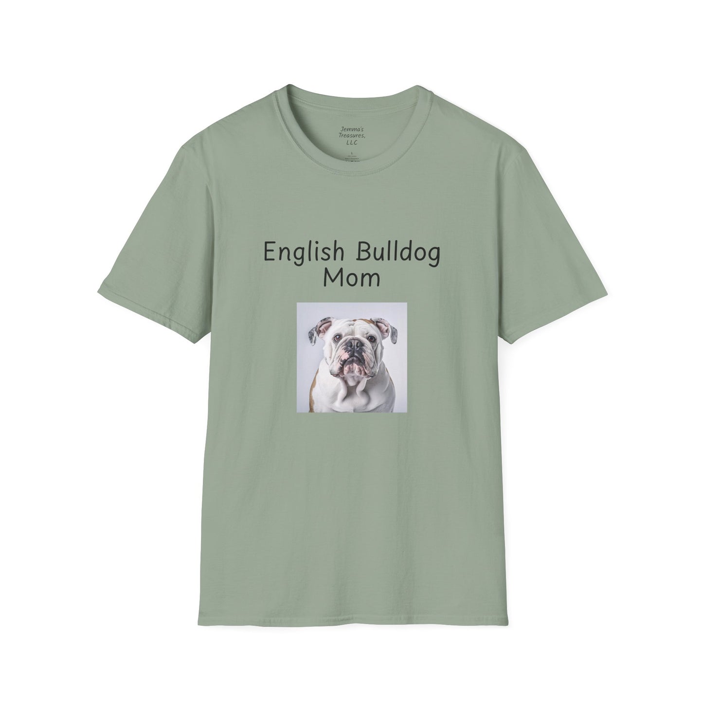 Unisex T-Shirt - "English Bulldog Mom" - Dog Owner Tee