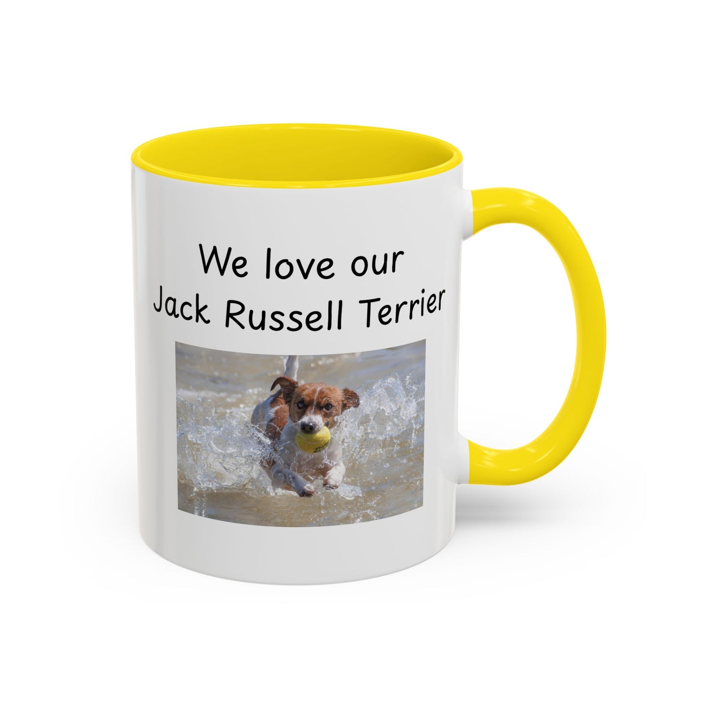 Ceramic Mug - "We Love Our Jack Russell Terrier"