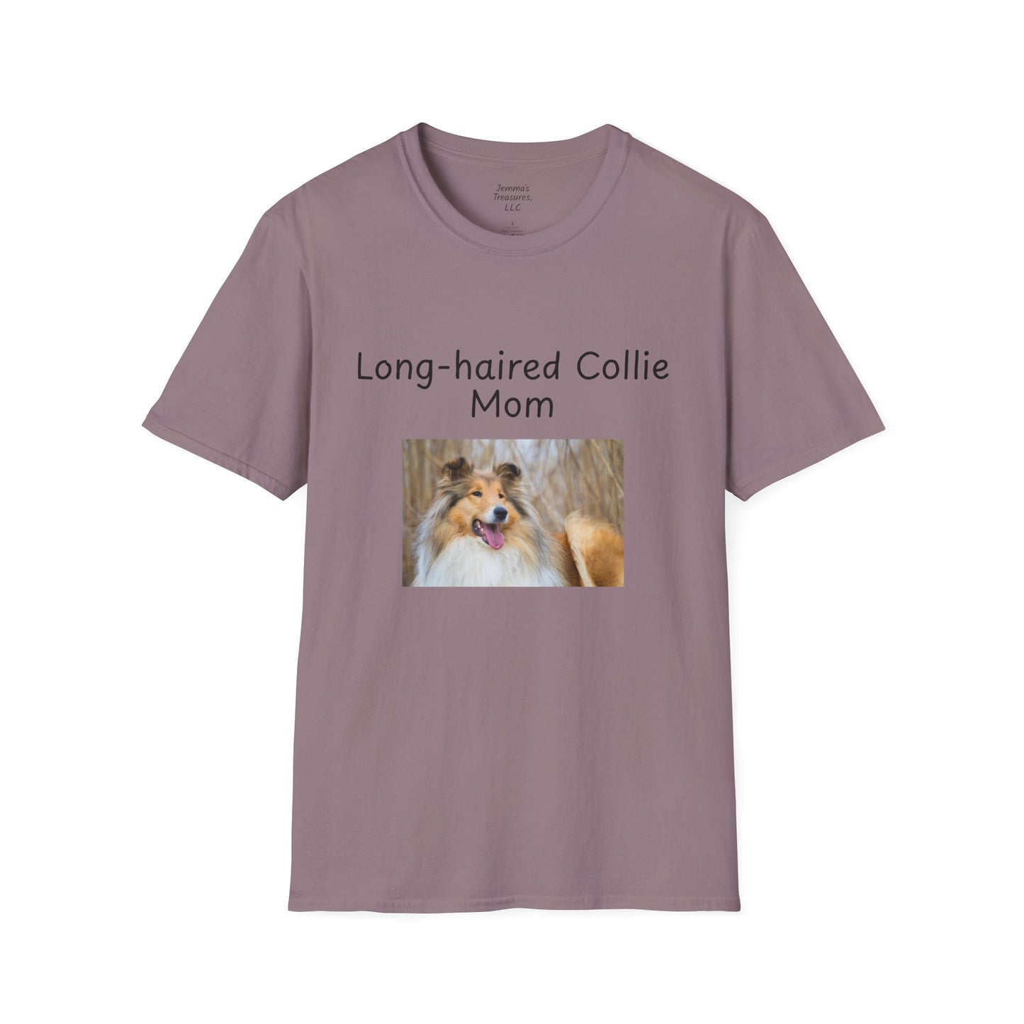Unisex T-Shirt - "Long-Haired Collie Mom" - Dog Owner Tee