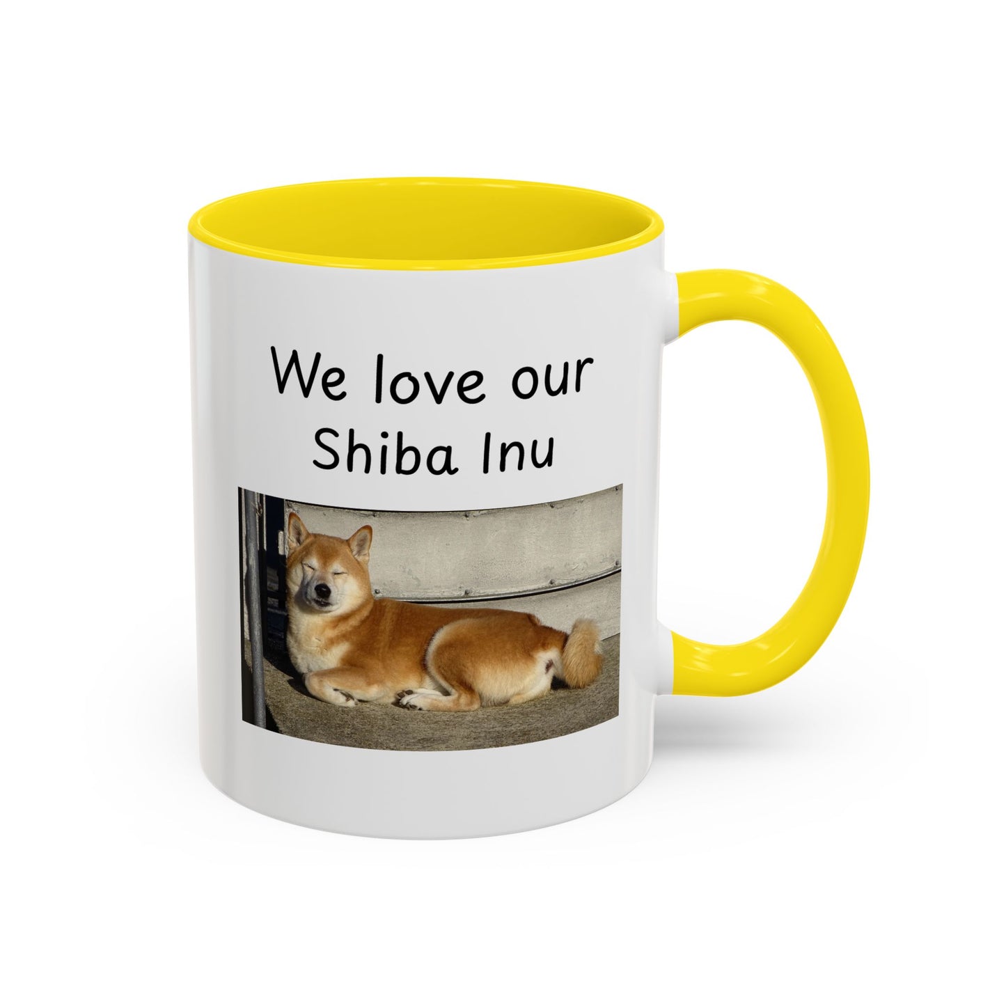 Ceramic Mug - "We Love Our Shiba Inu"