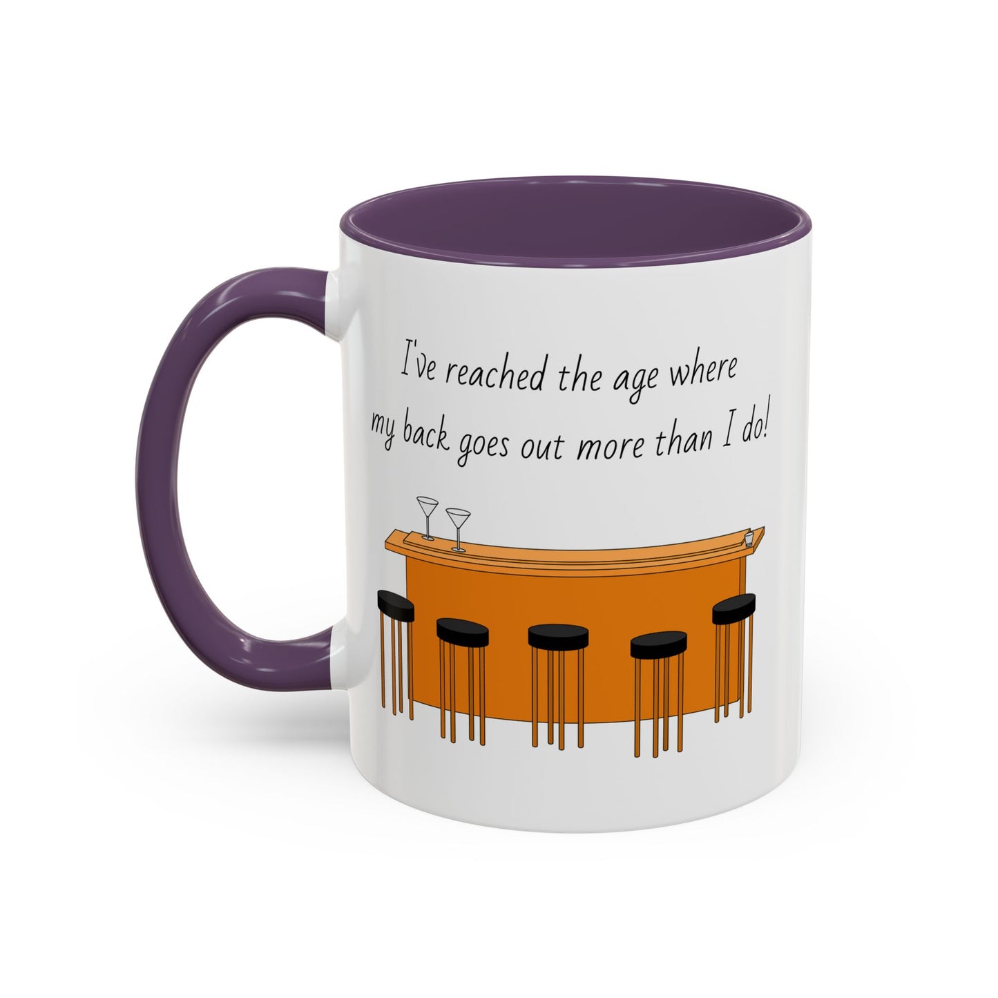 Tasse – „Back Goes Out“, lustiges Zitat, 312 ml