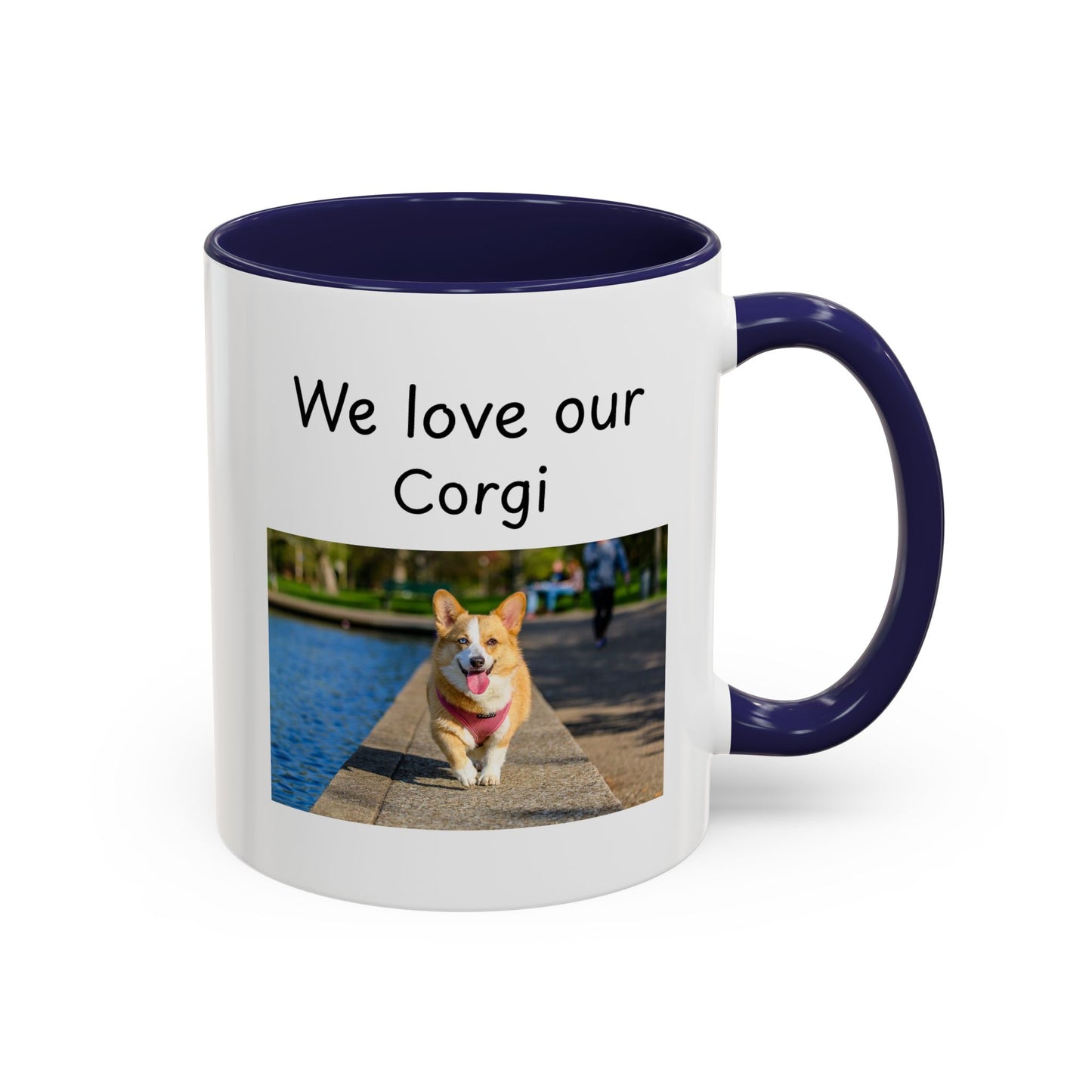 Ceramic Mug - "We Love Our Corgi"