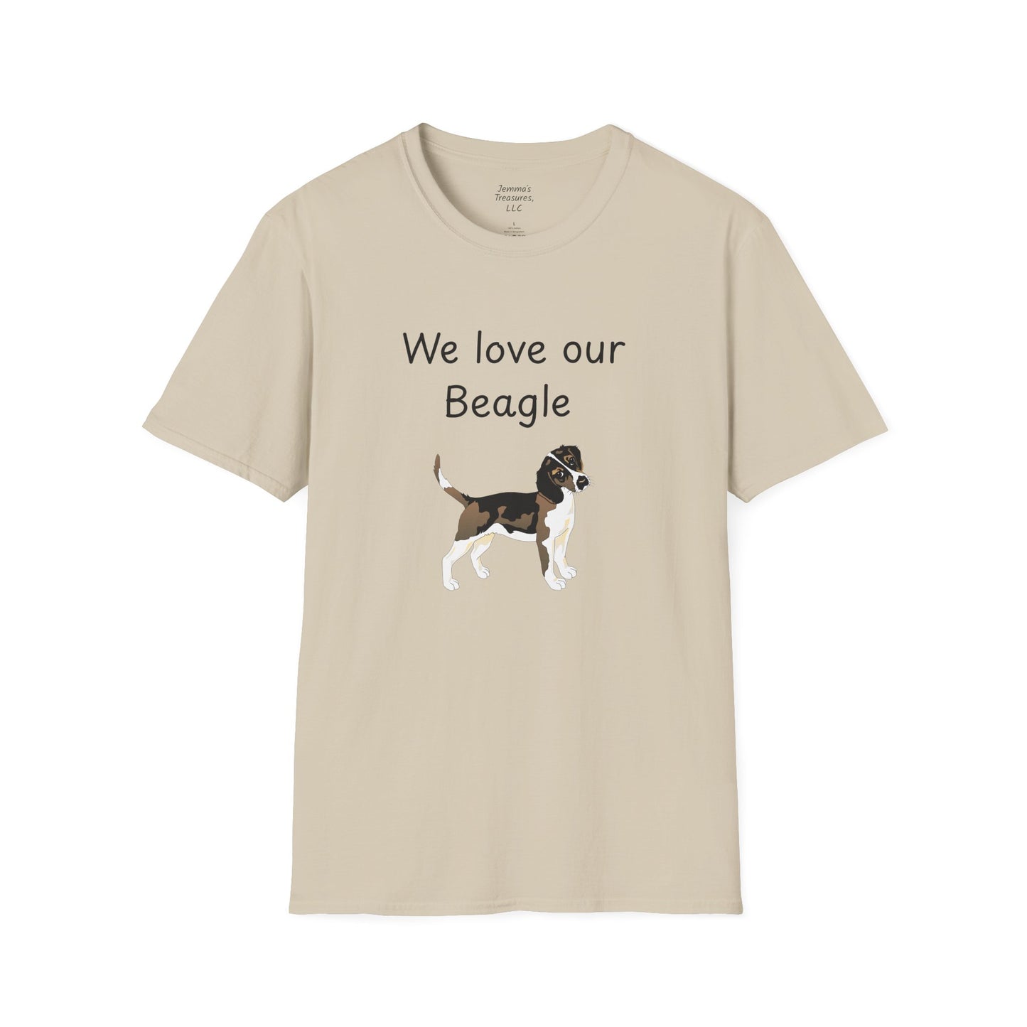 Unisex T-Shirt - "We Love Our Beagle" - Dog Owner Tee