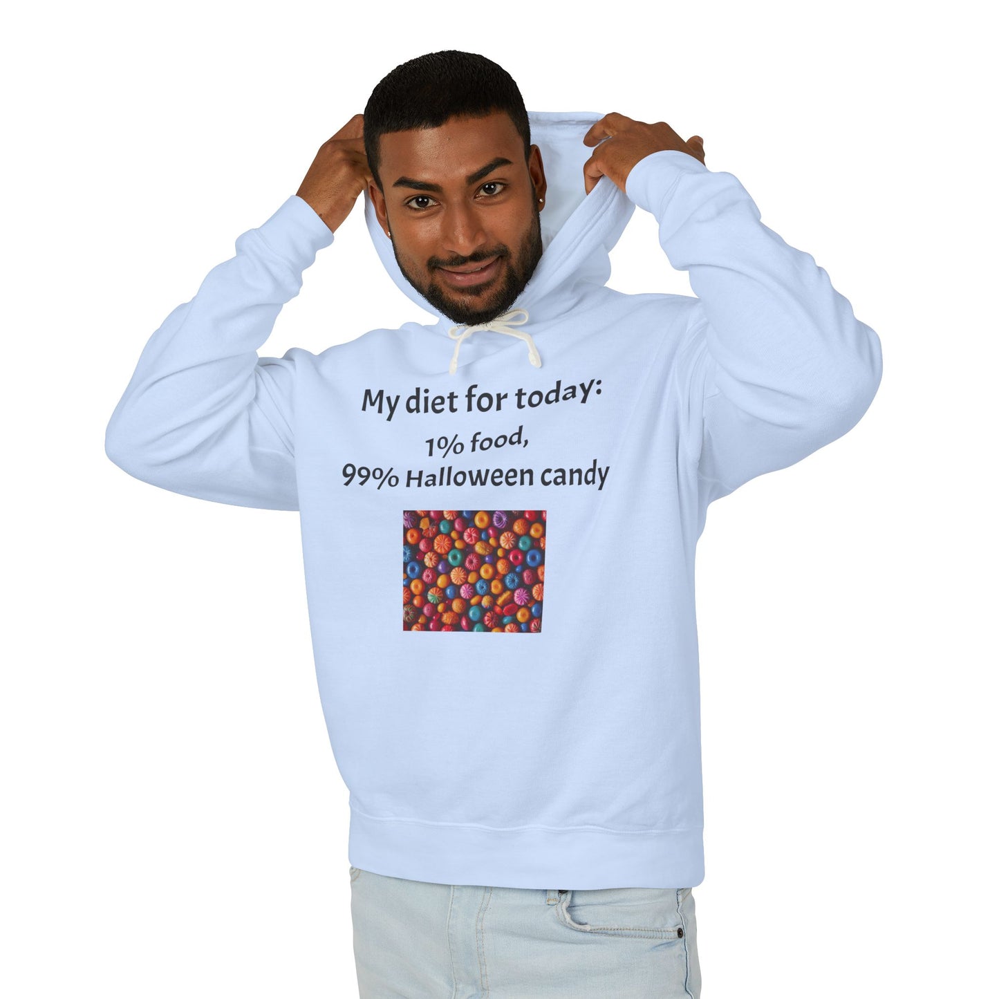 Halloween Lightweight Hoodie - Candy Lover Quote