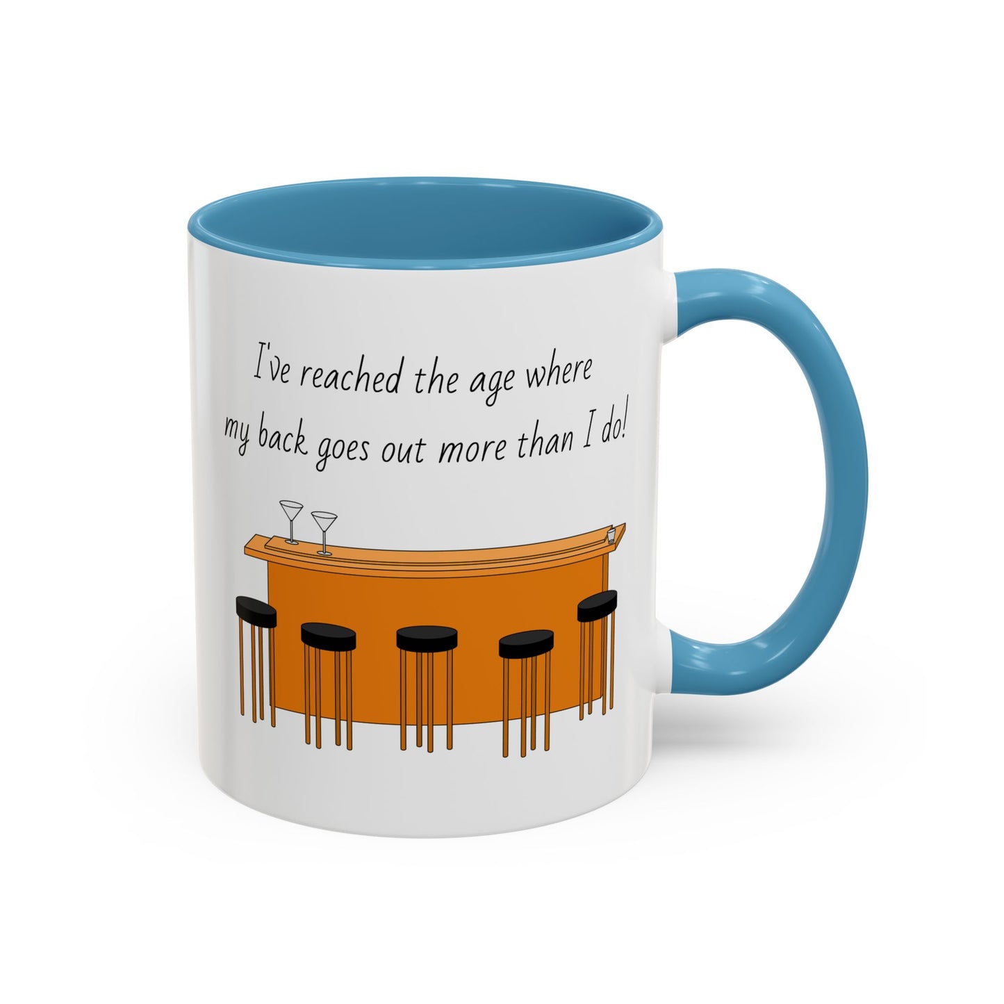 Tasse – „Back Goes Out“, lustiges Zitat, 312 ml