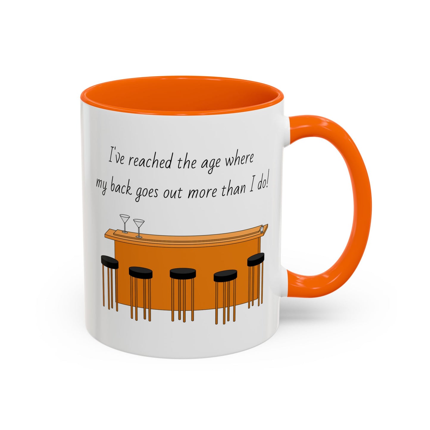 Tasse – „Back Goes Out“, lustiges Zitat, 312 ml