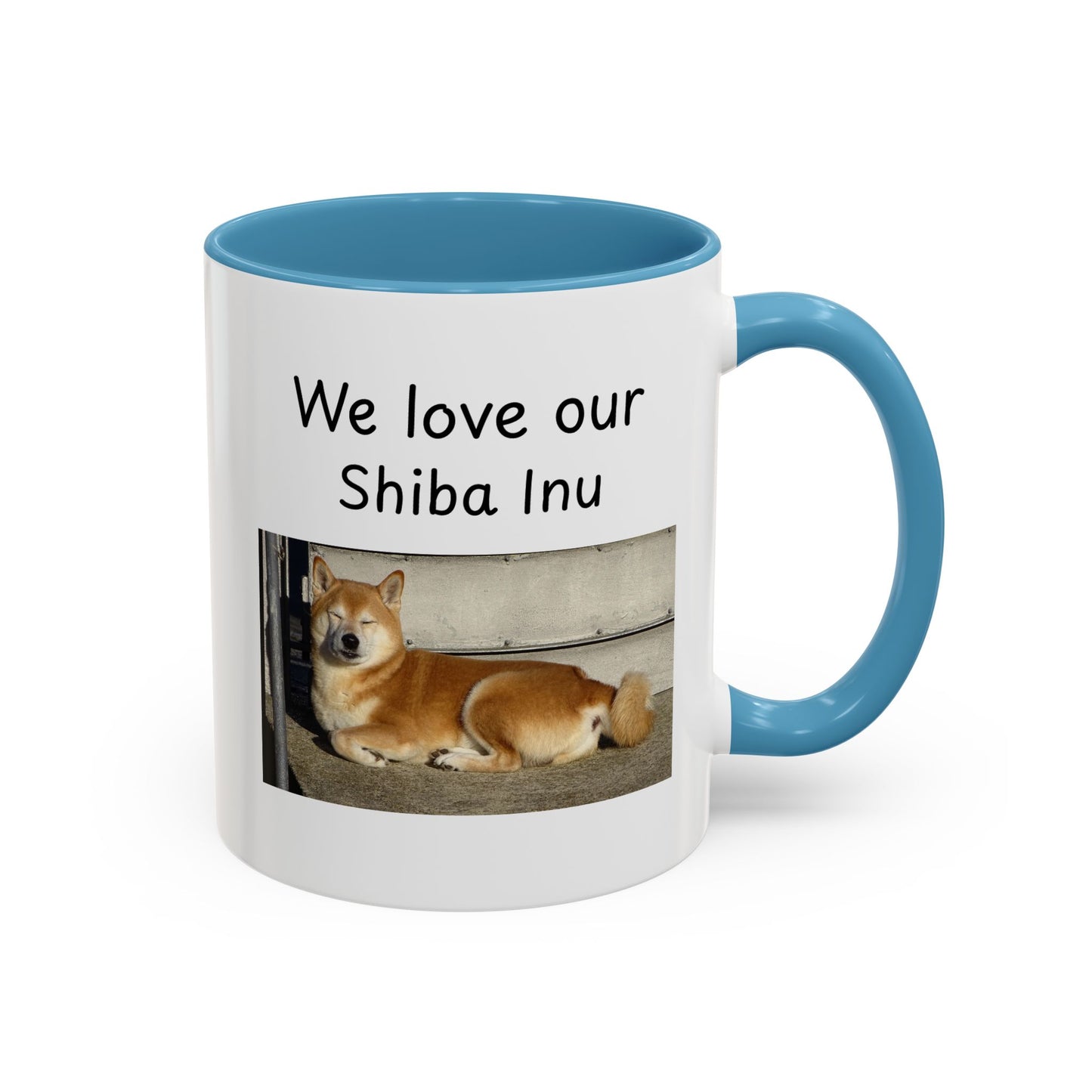 Ceramic Mug - "We Love Our Shiba Inu"