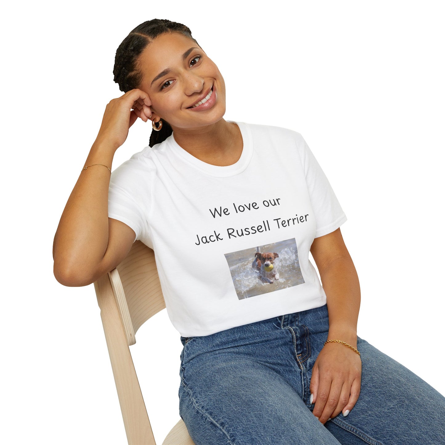 Unisex T-Shirt - "We Love Our Jack Russell Terrier" - Dog Owner Tee