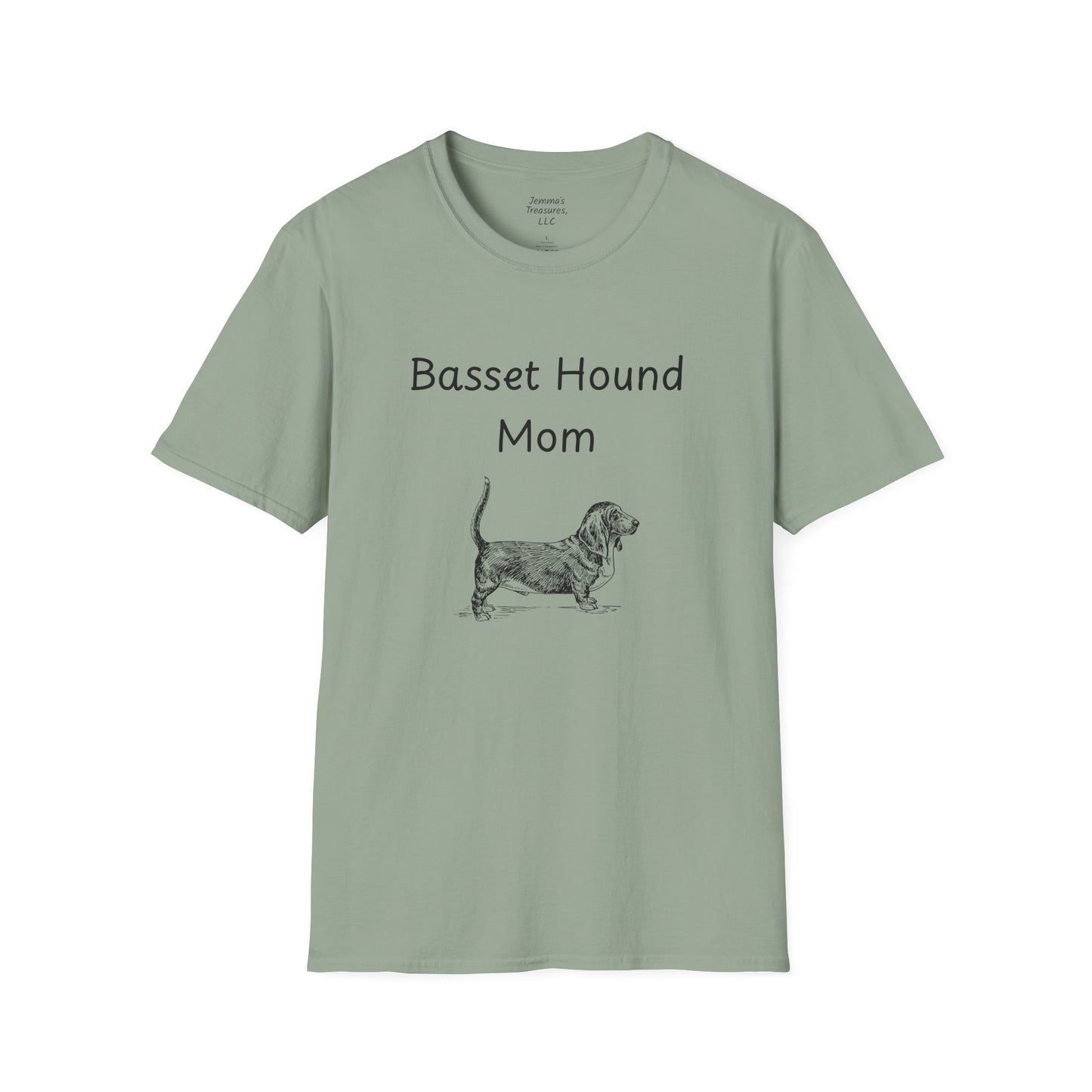 Unisex T-Shirt - "Basset Hound Mom" - Dog Owner Tee