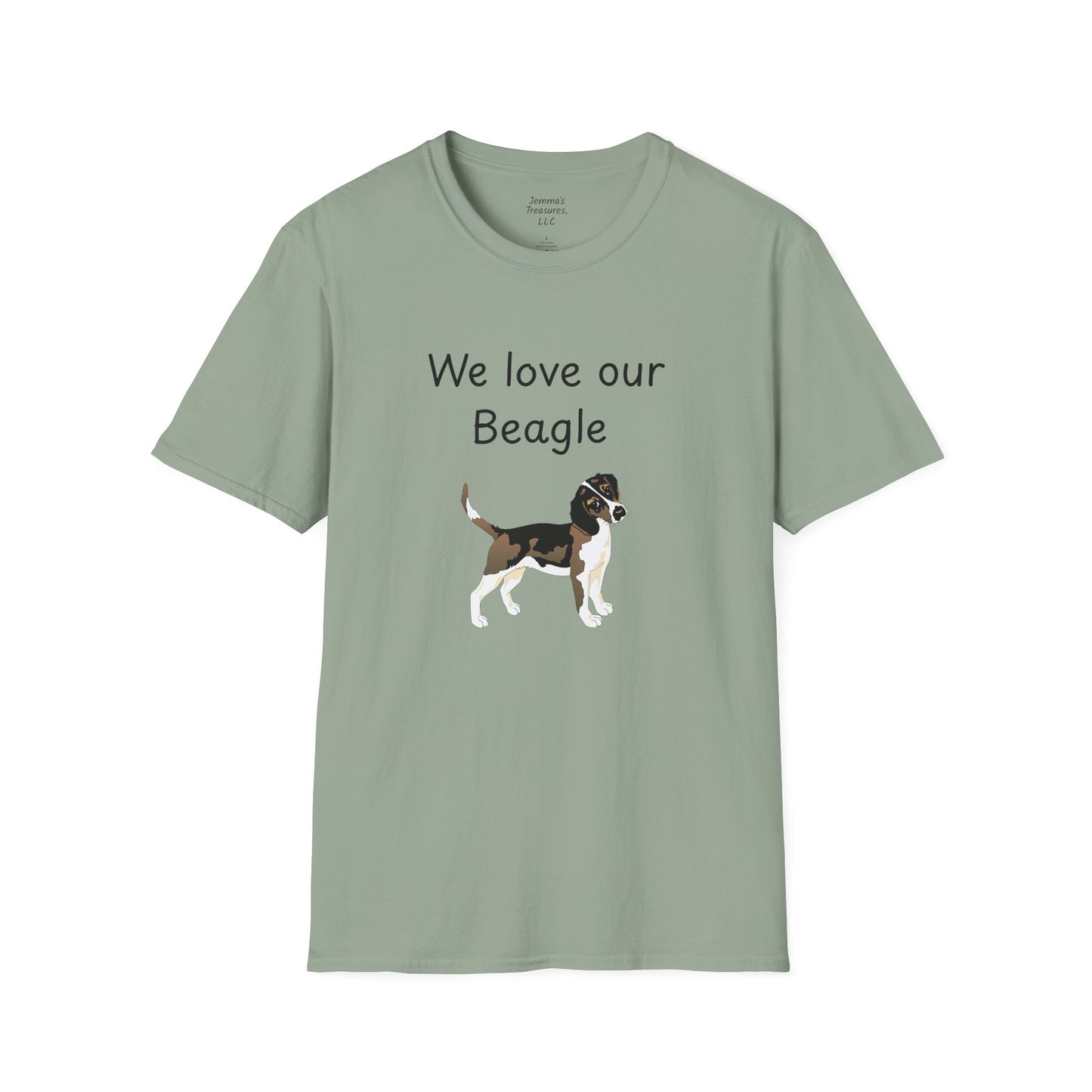 Unisex T-Shirt - "We Love Our Beagle" - Dog Owner Tee