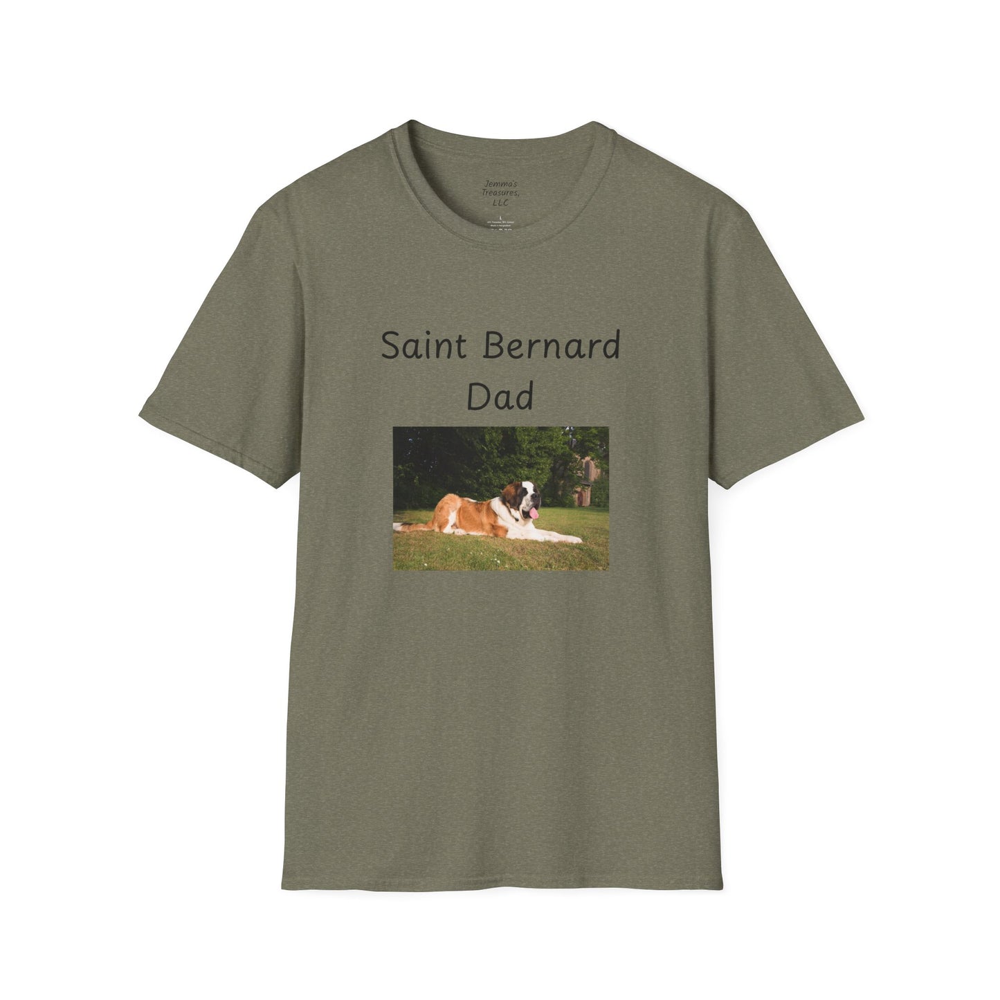 Unisex T-Shirt - "Saint Bernard Dad" - Hundebesitzer T-Shirt