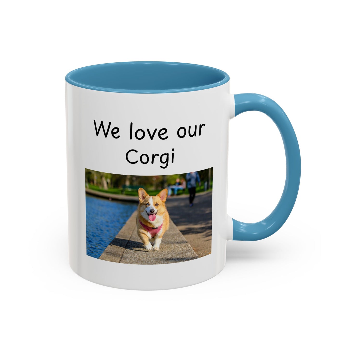 Ceramic Mug - "We Love Our Corgi"