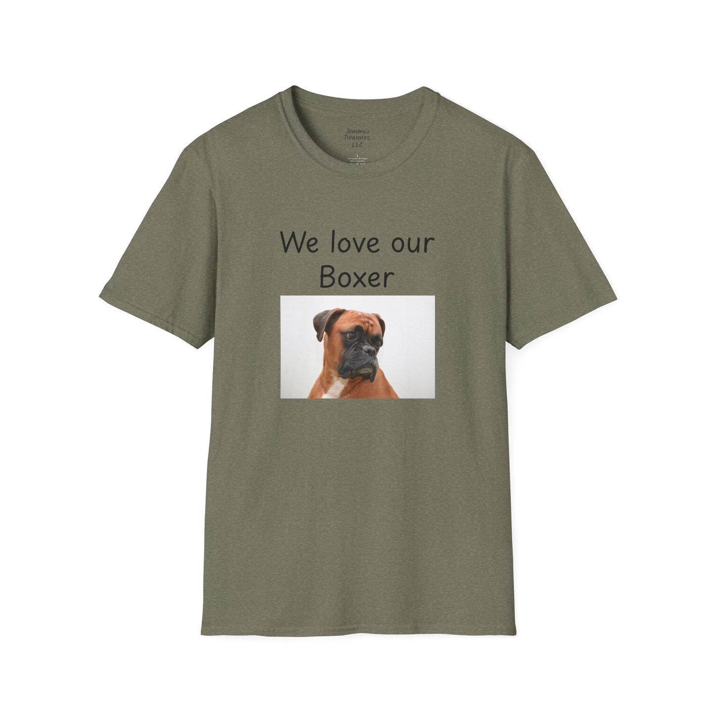 Unisex T-Shirt - "Wir lieben unseren Boxer" - Hundebesitzer T-Shirt