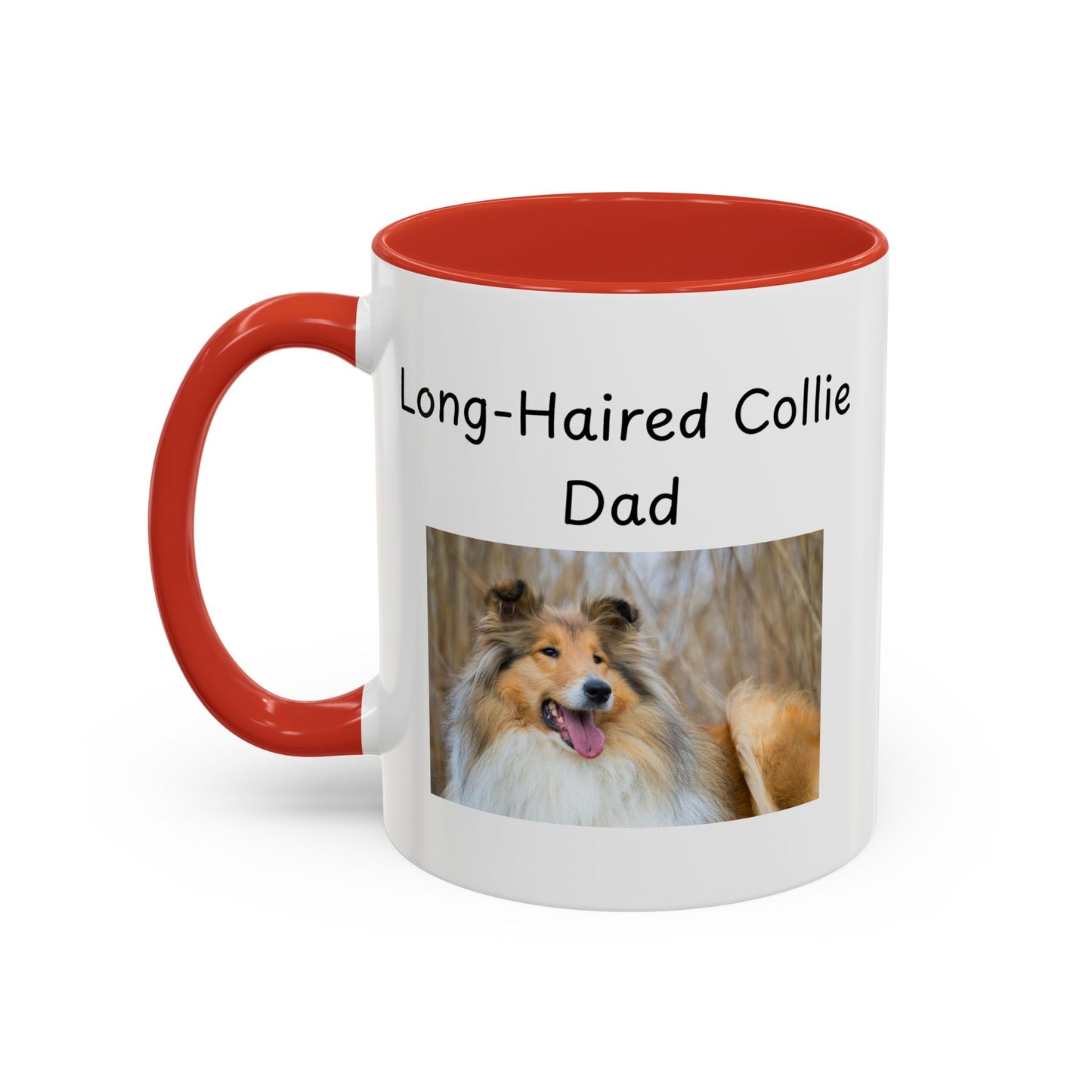 Keramiekbeker - "Langharige Collie Pa"