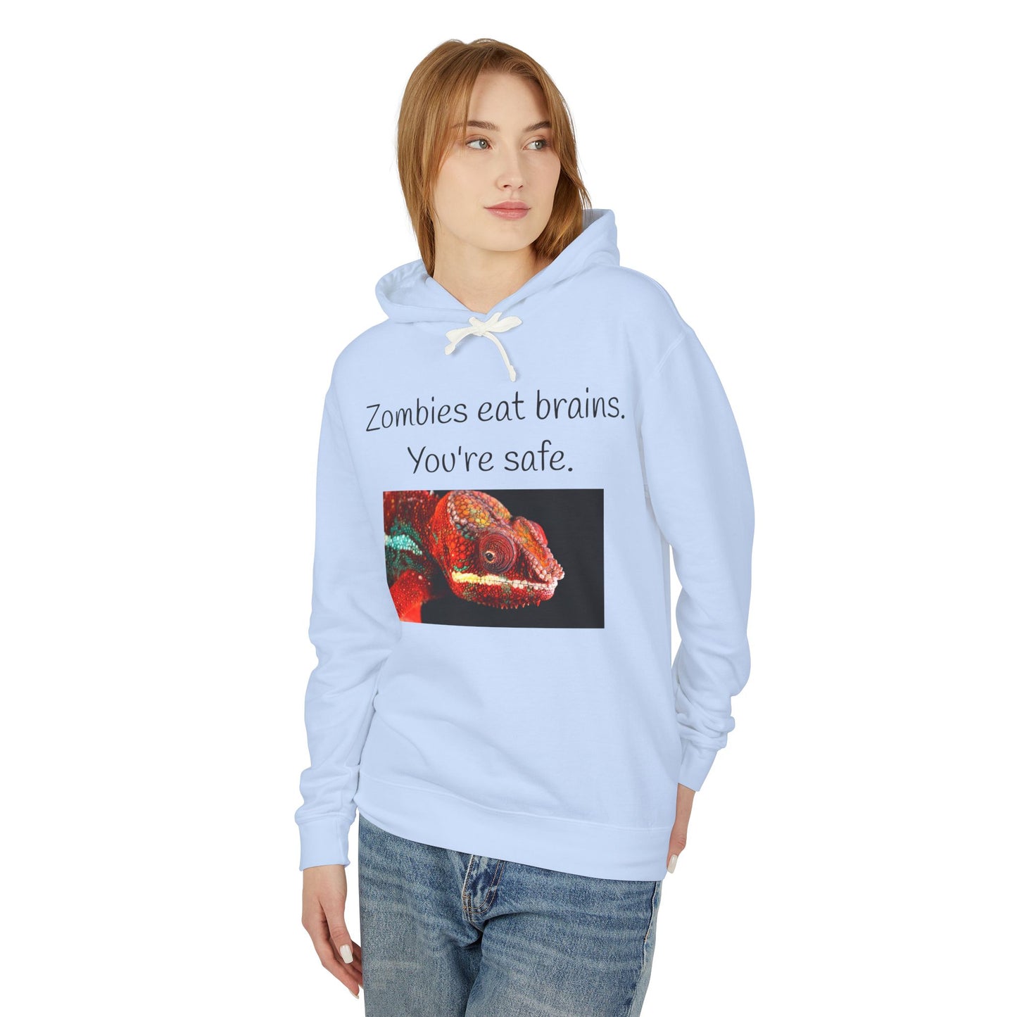Halloween Hoodie - "Zombies Eat Brains. You're Safe."