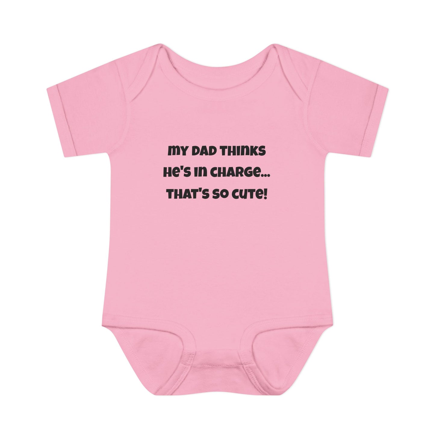 Body für Säuglinge/Kleinkinder – „Mein Vater denkt, er hat das Sagen“, lustiges Design