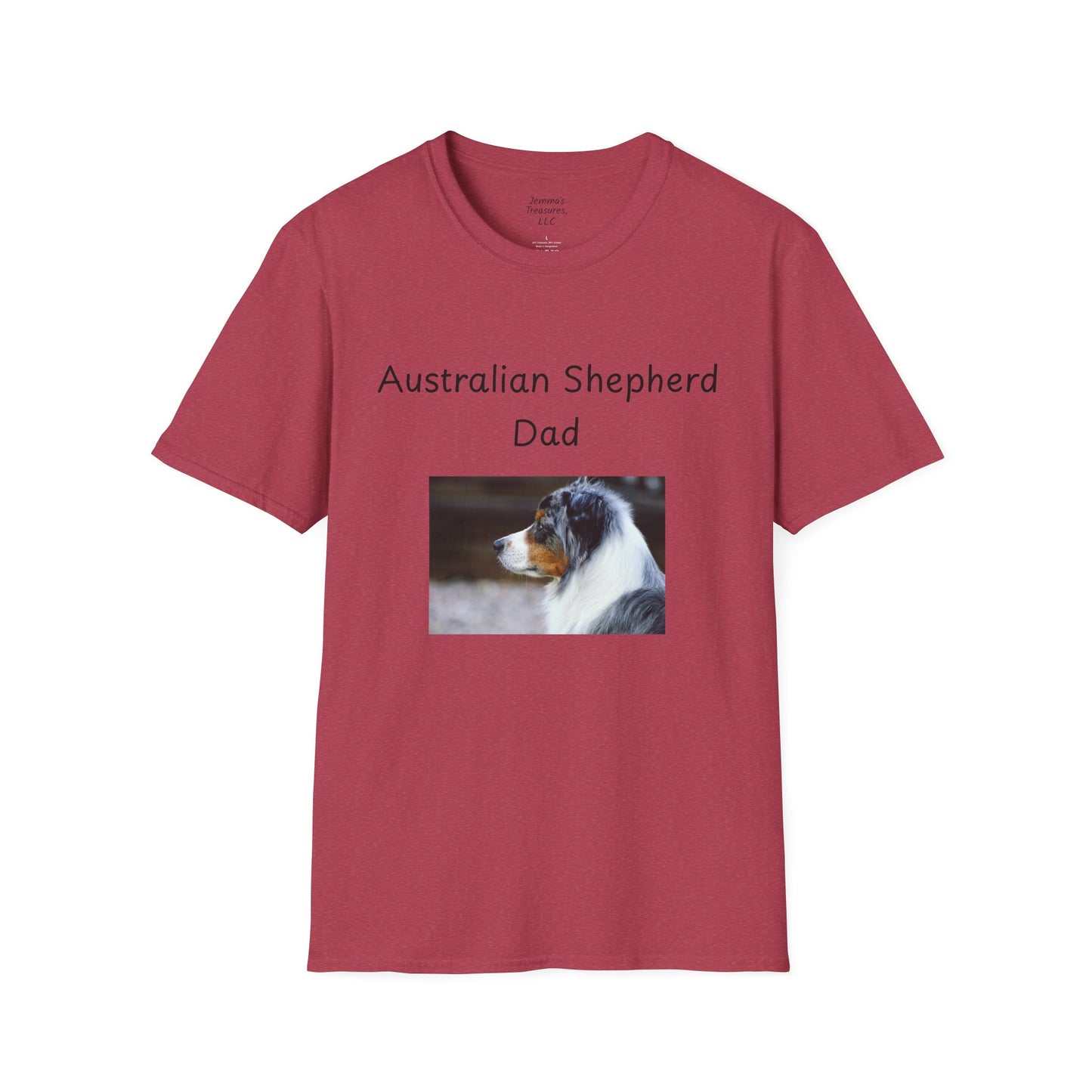 Unisex T-hemp - "Australiese Herdershond Pa" - Honde-eienaar T-hemp