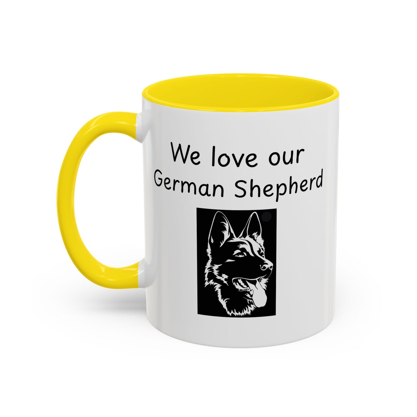 Ceramic Mug - "We Love Our German Shepherd"