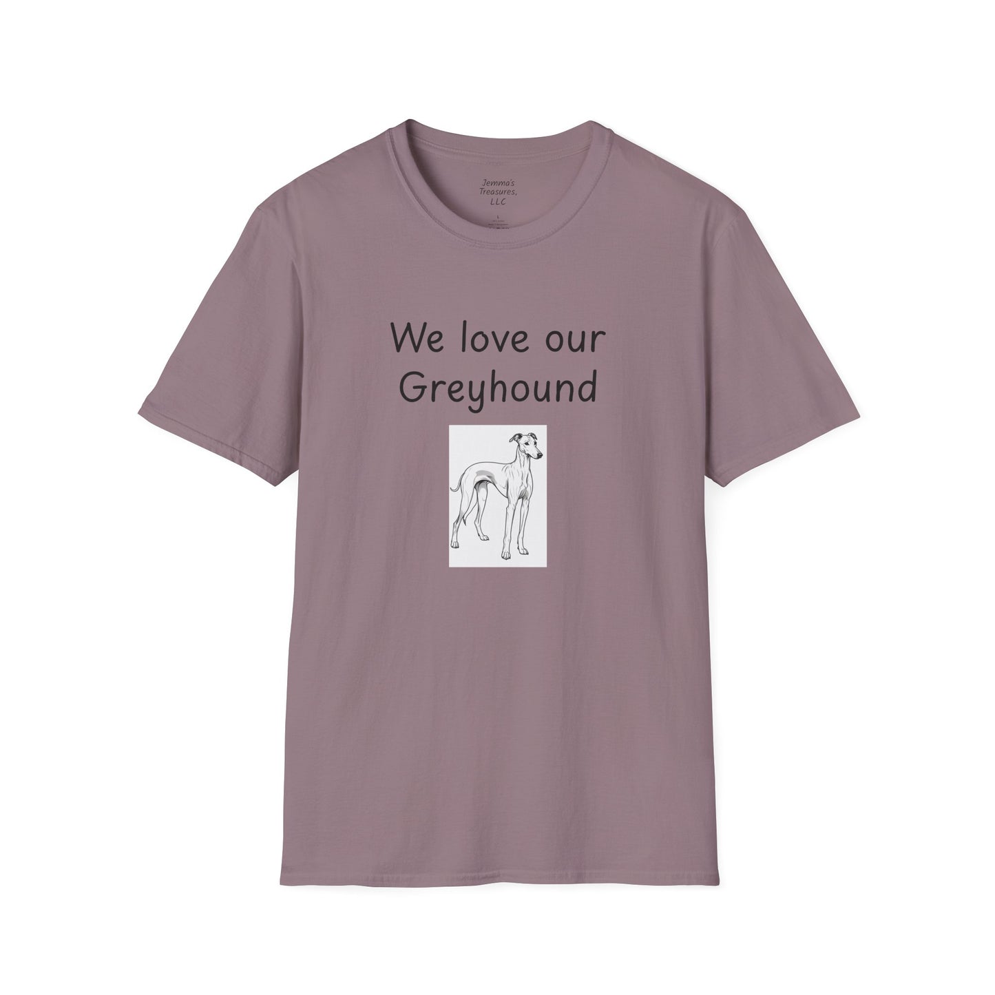 Unisex T-Shirt - "Wir lieben unseren Windhund" - Hundebesitzer T-Shirt
