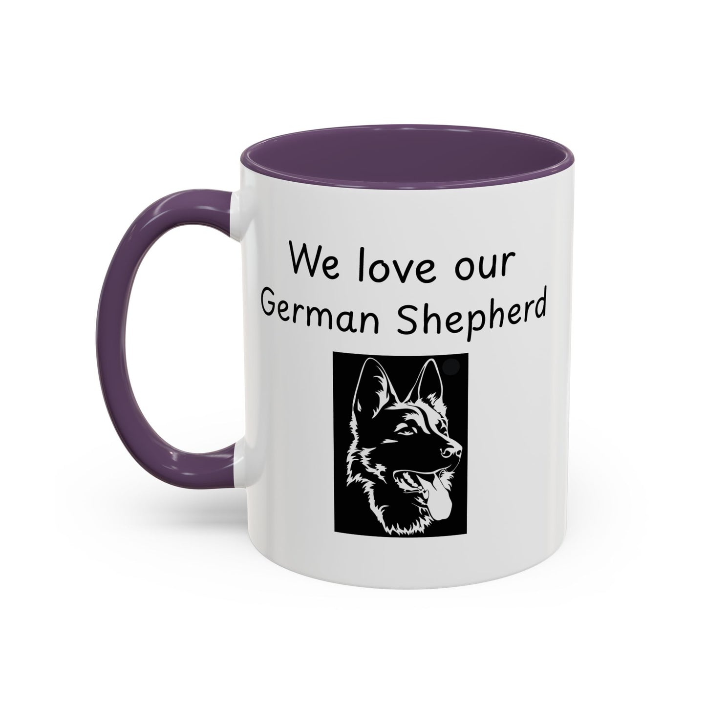 Ceramic Mug - "We Love Our German Shepherd"