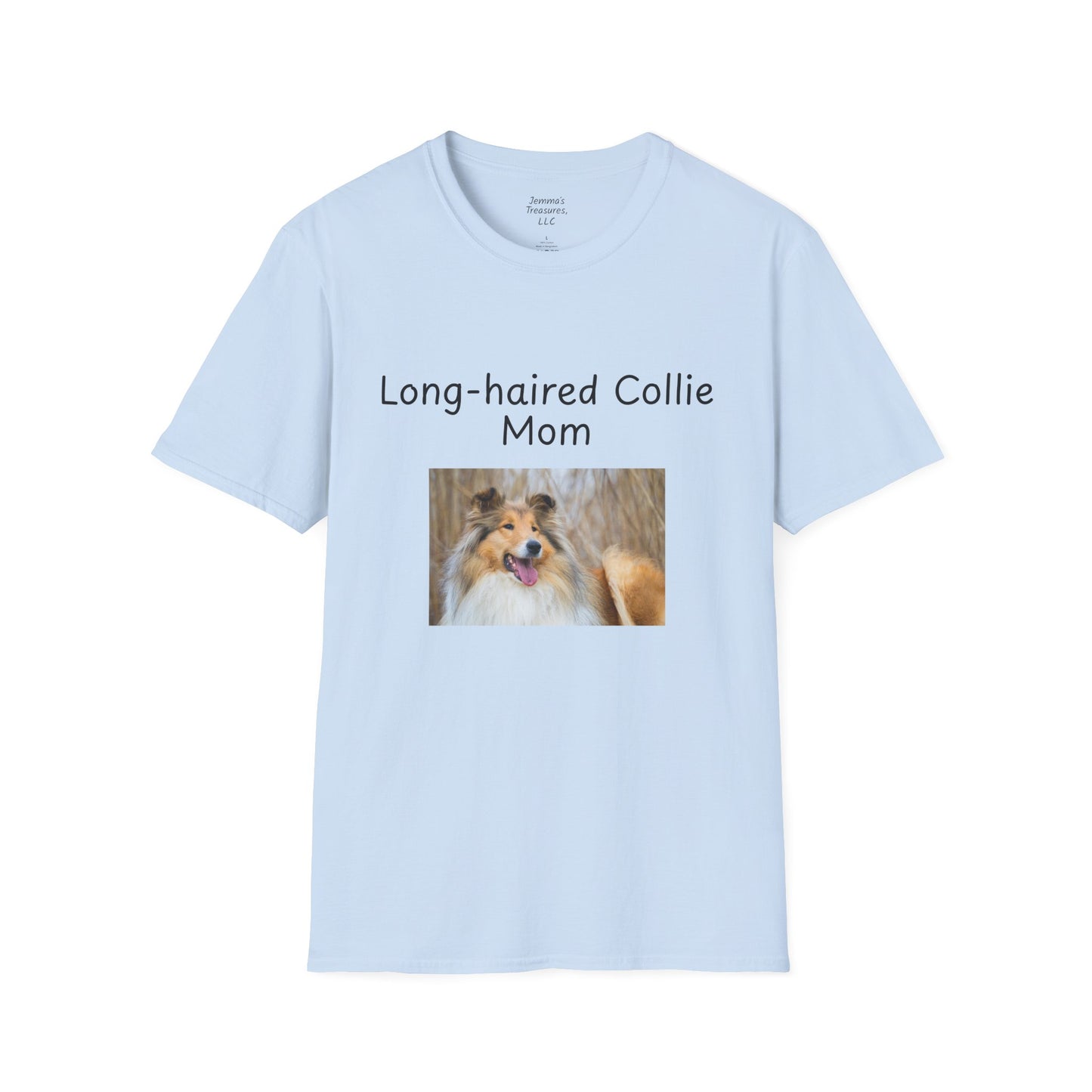 Unisex T-Shirt - "Long-Haired Collie Mom" - Dog Owner Tee