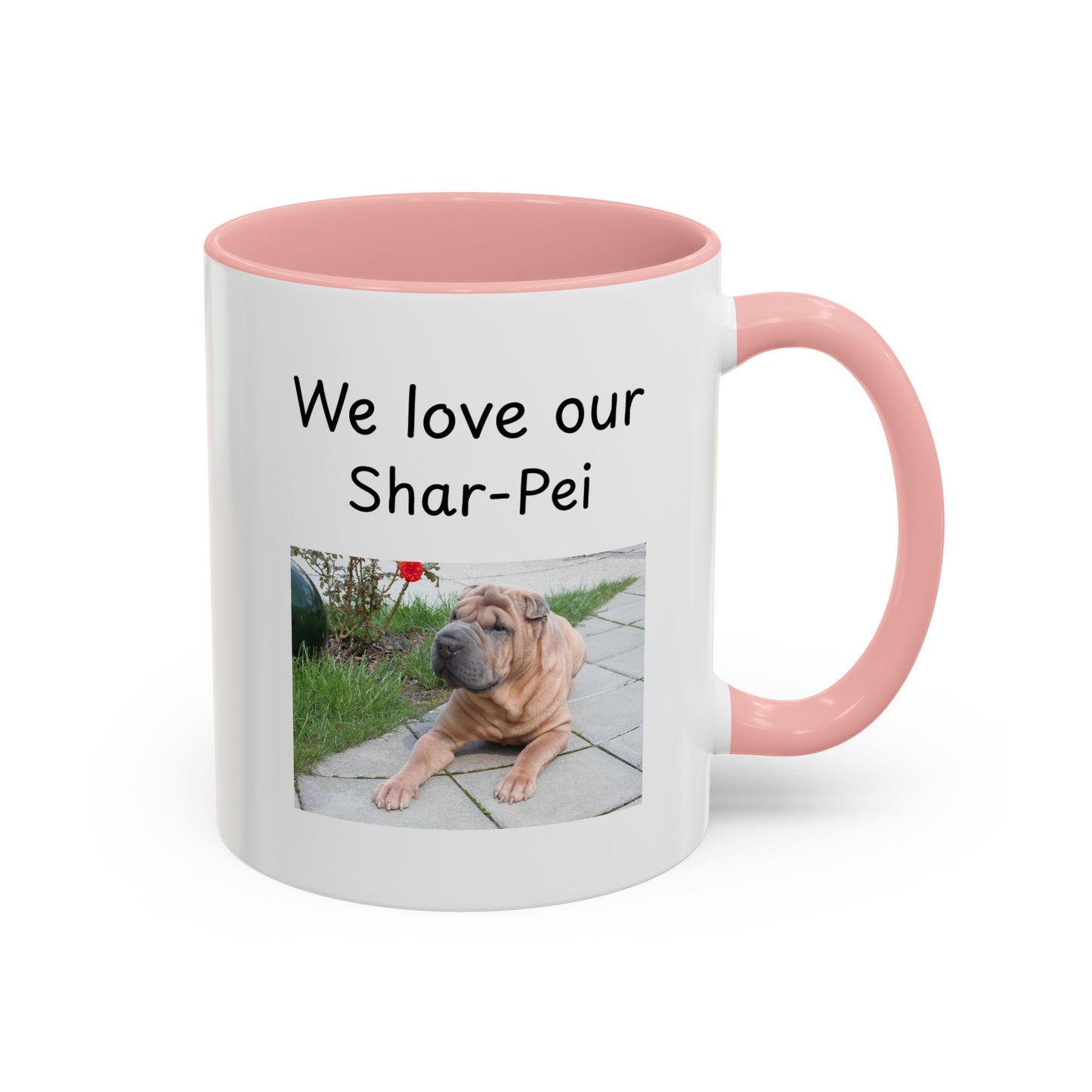 Keramiekbeker - "Ons is mal oor ons Shar-Pei"