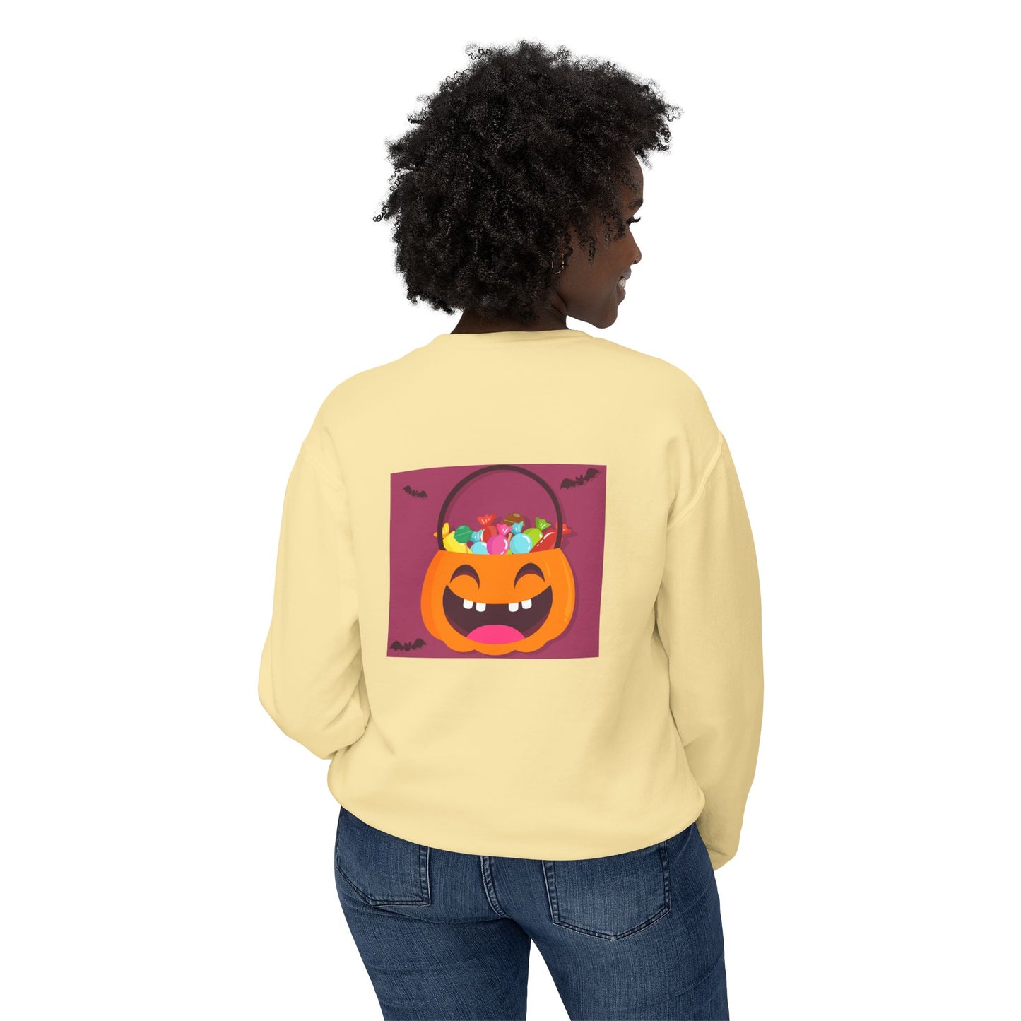 Halloween Lightweight Sweatshirt - Candy Lover Design