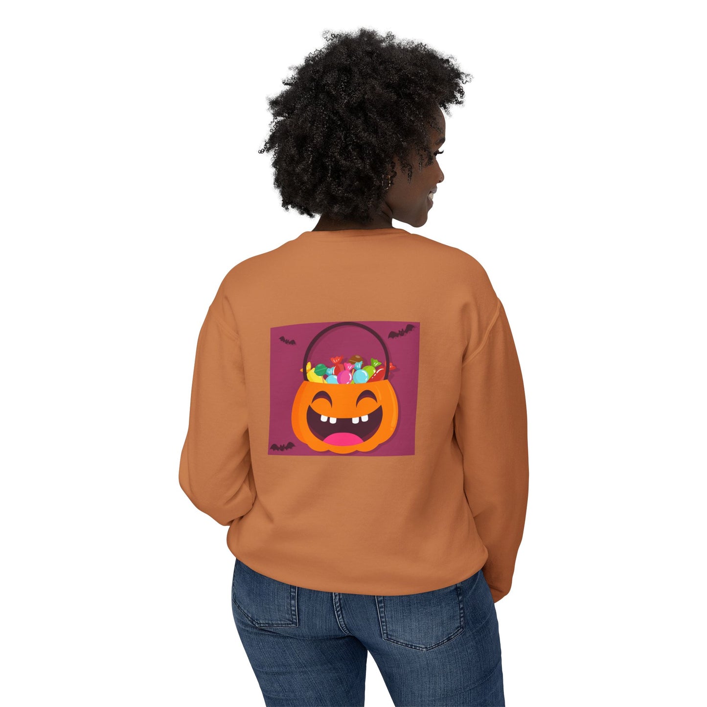 Halloween Lightweight Sweatshirt - Candy Lover Design