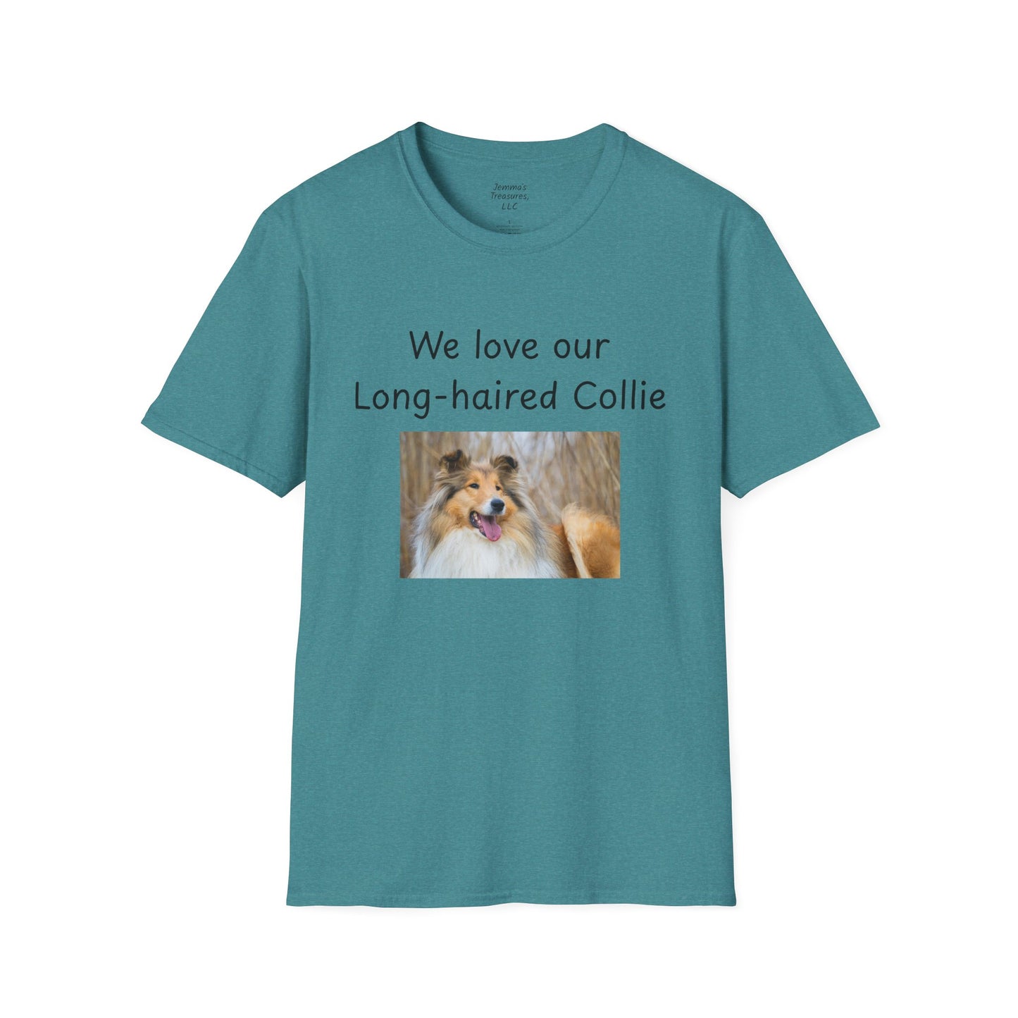 Unisex T-Shirt - "We Love Our Long-Haired Collie" - Dog Owner Tee