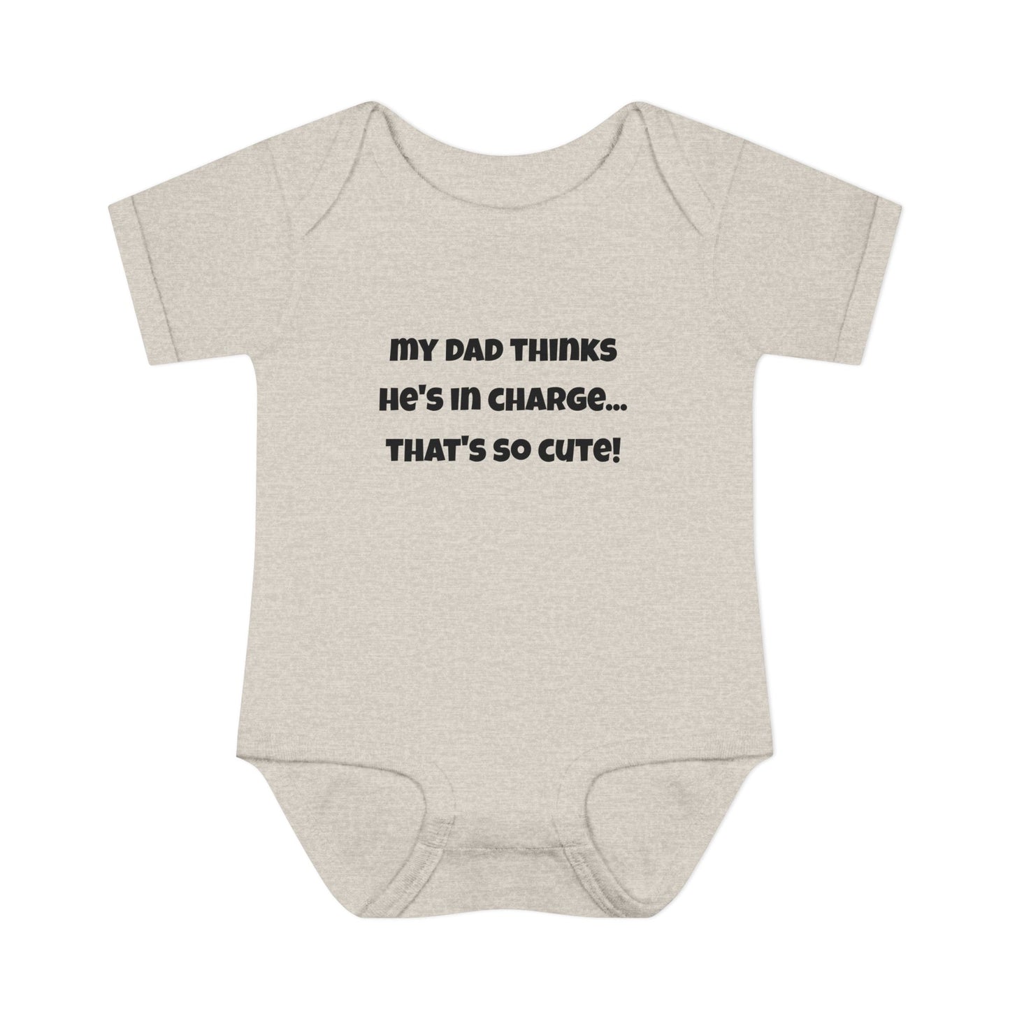 Body für Säuglinge/Kleinkinder – „Mein Vater denkt, er hat das Sagen“, lustiges Design