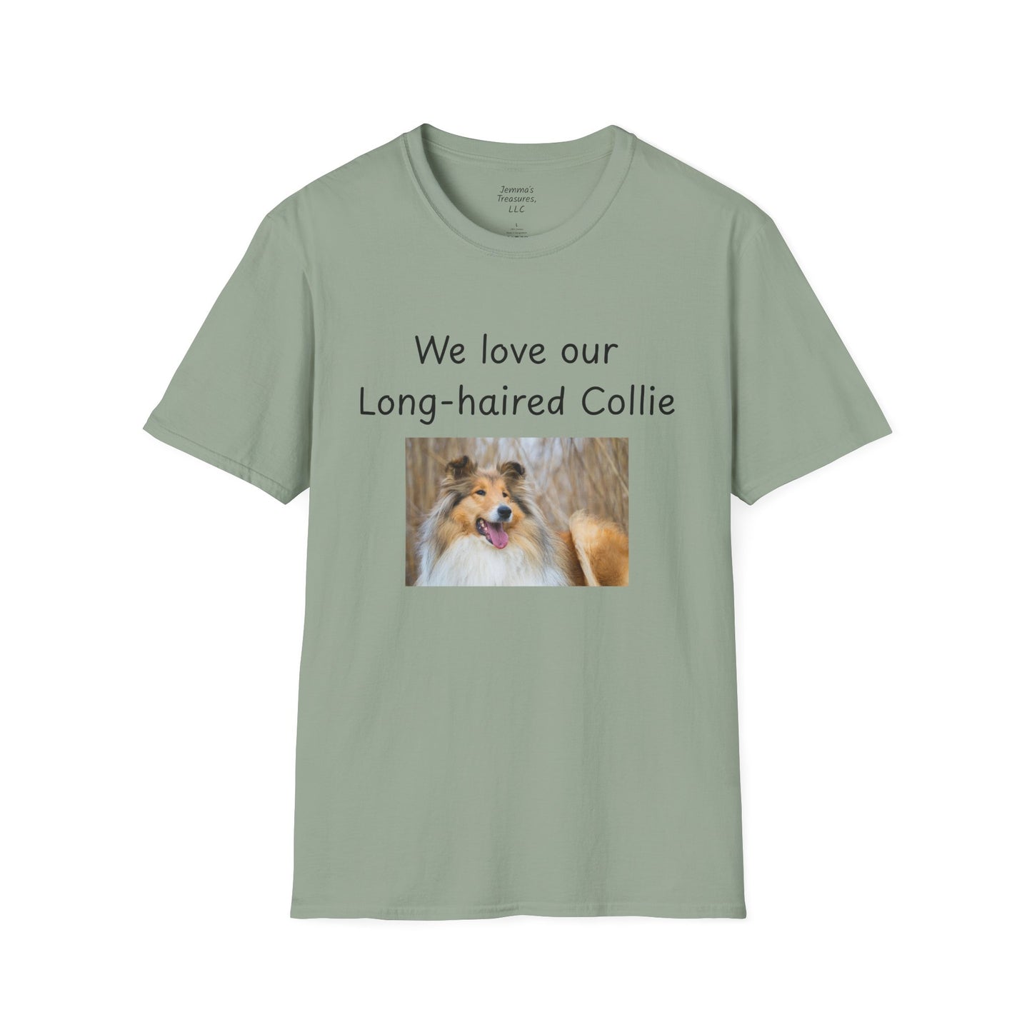 Unisex T-Shirt - "We Love Our Long-Haired Collie" - Dog Owner Tee
