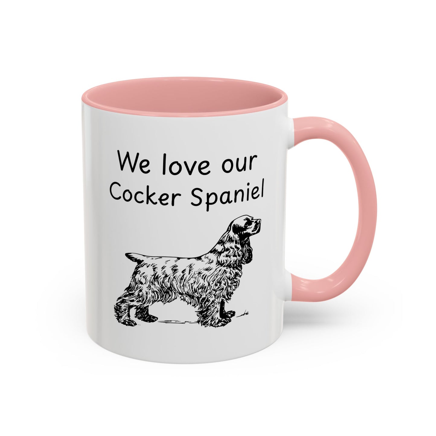 Ceramic Mug - "We Love Our Cocker Spaniel"