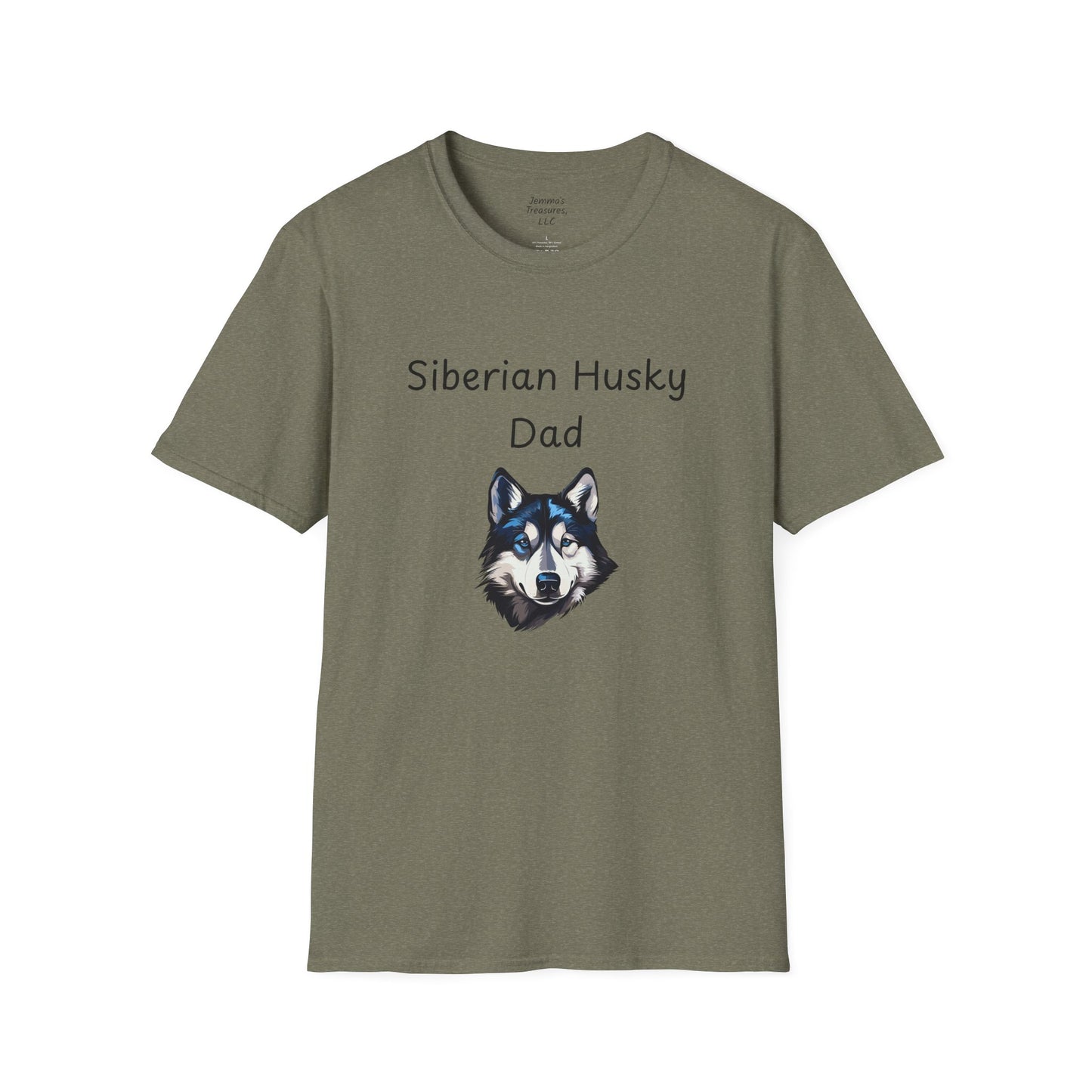 Unisex T-Shirt - "Siberian Husky Dad" - Hundebesitzer T-Shirt